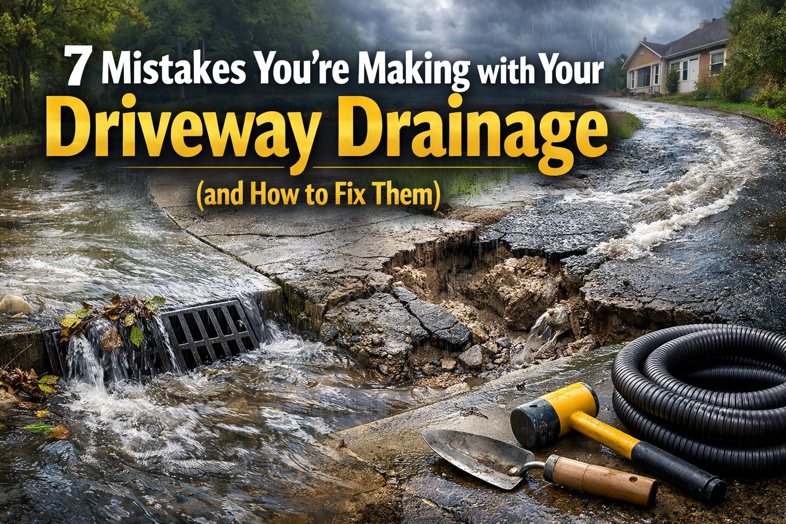 [HERO] 7 Mistakes You’re Making with Your Driveway Drainage (and How to Fix Them)