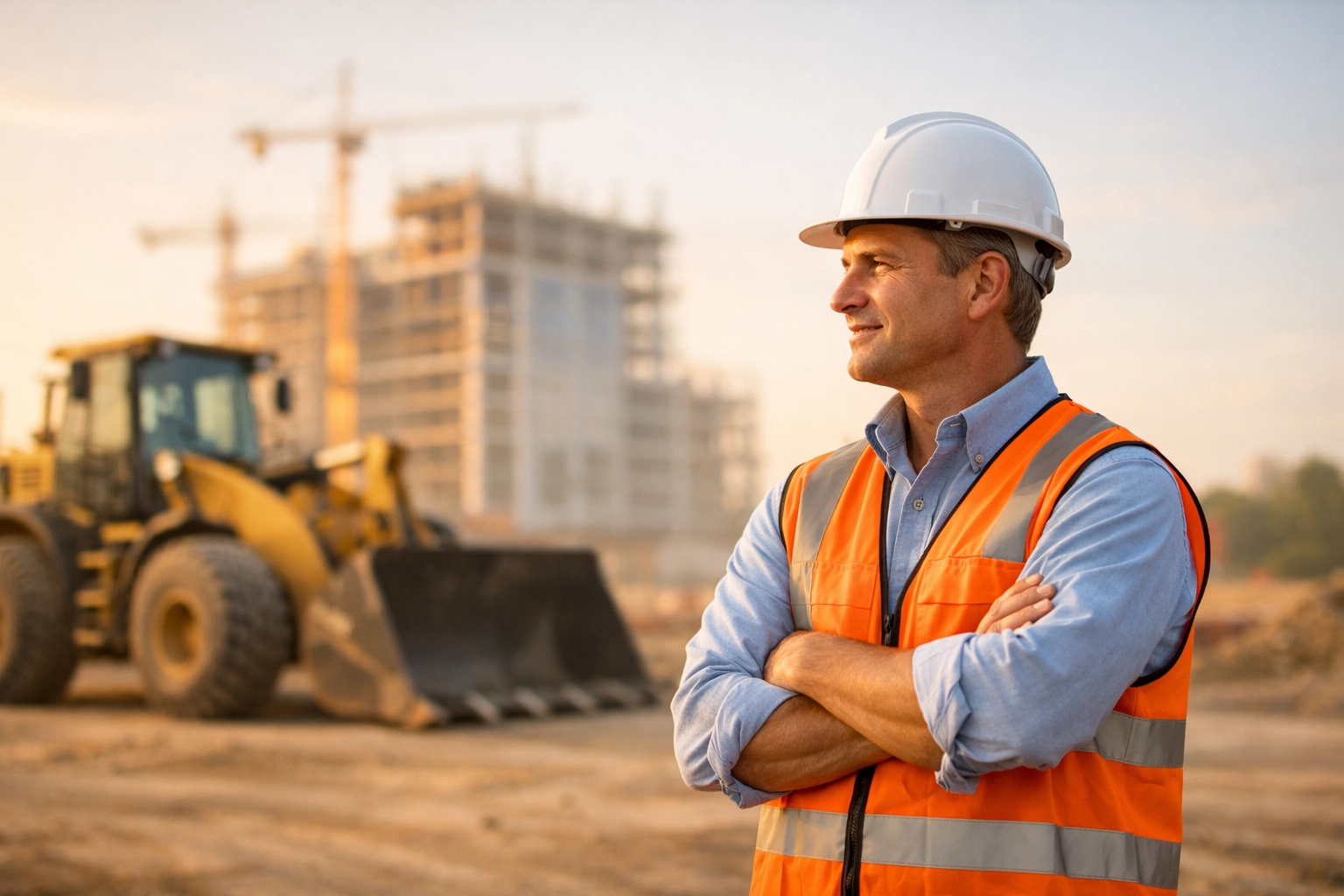 A construction contractor using heavy equipment loans to grow their fleet and business.