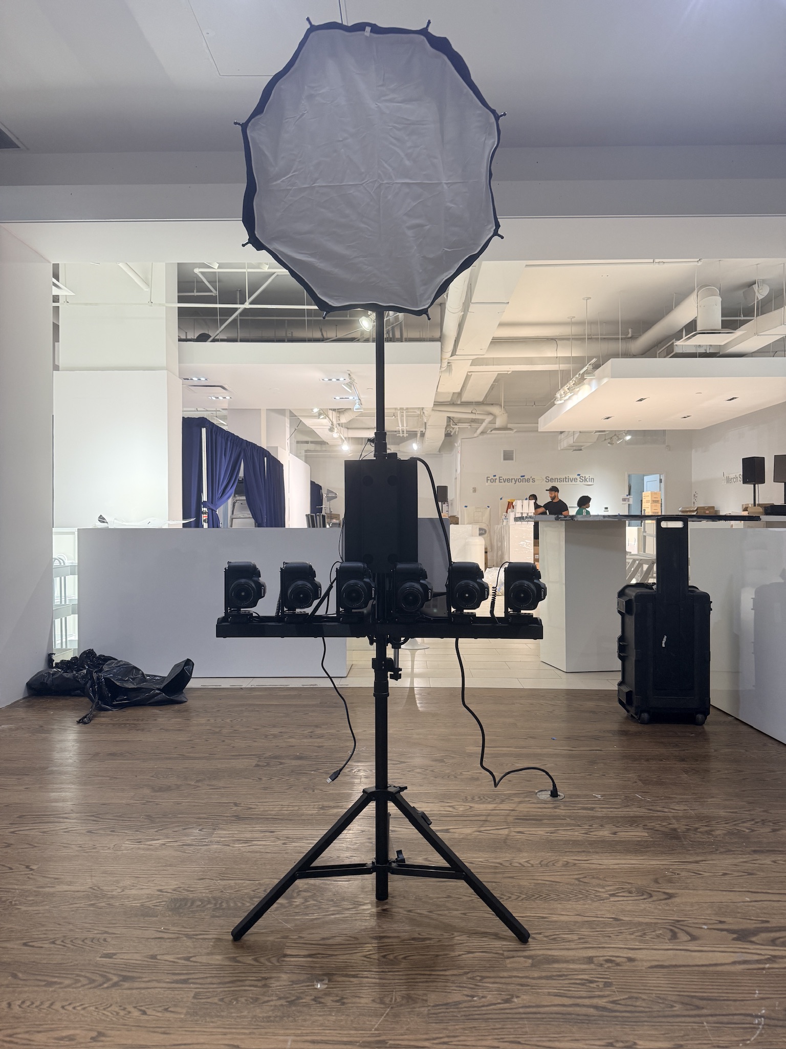 Multi-camera rig for Vegas trade show lead capture