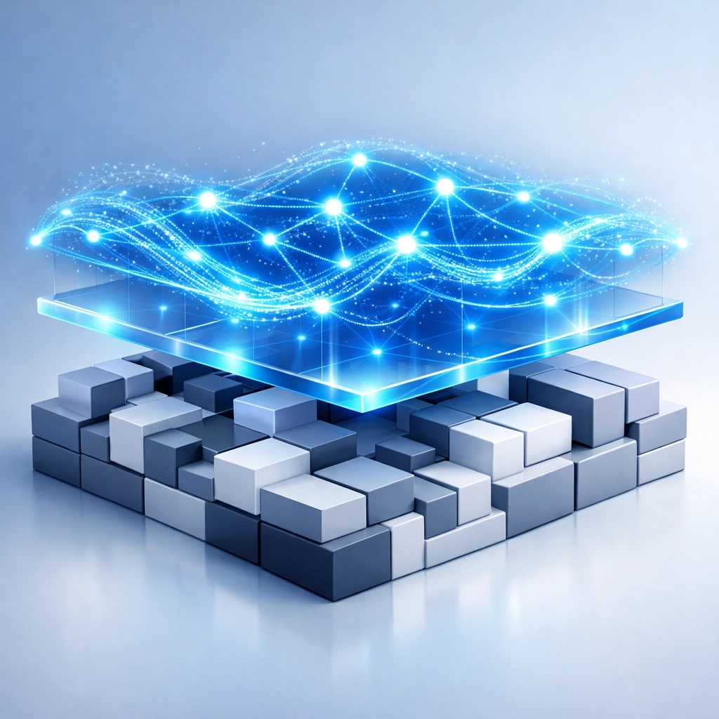 Hybrid automation architecture combining rule-based foundation with AI layer