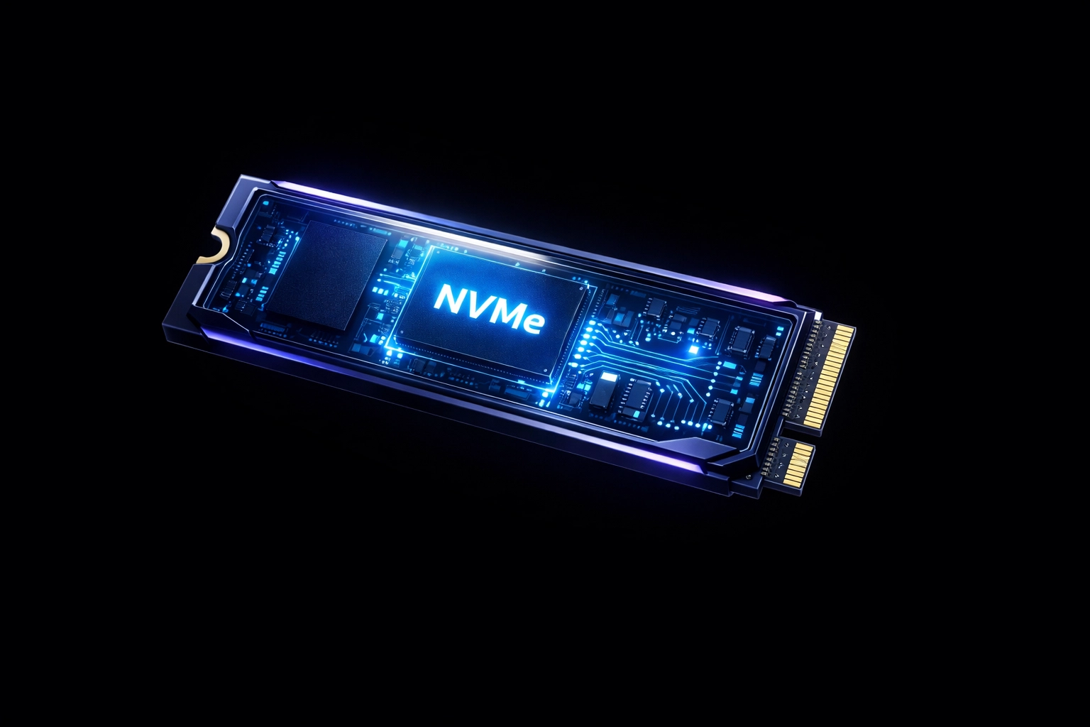 Advanced NVMe storage drive providing fast data retrieval for high-performance hosting.