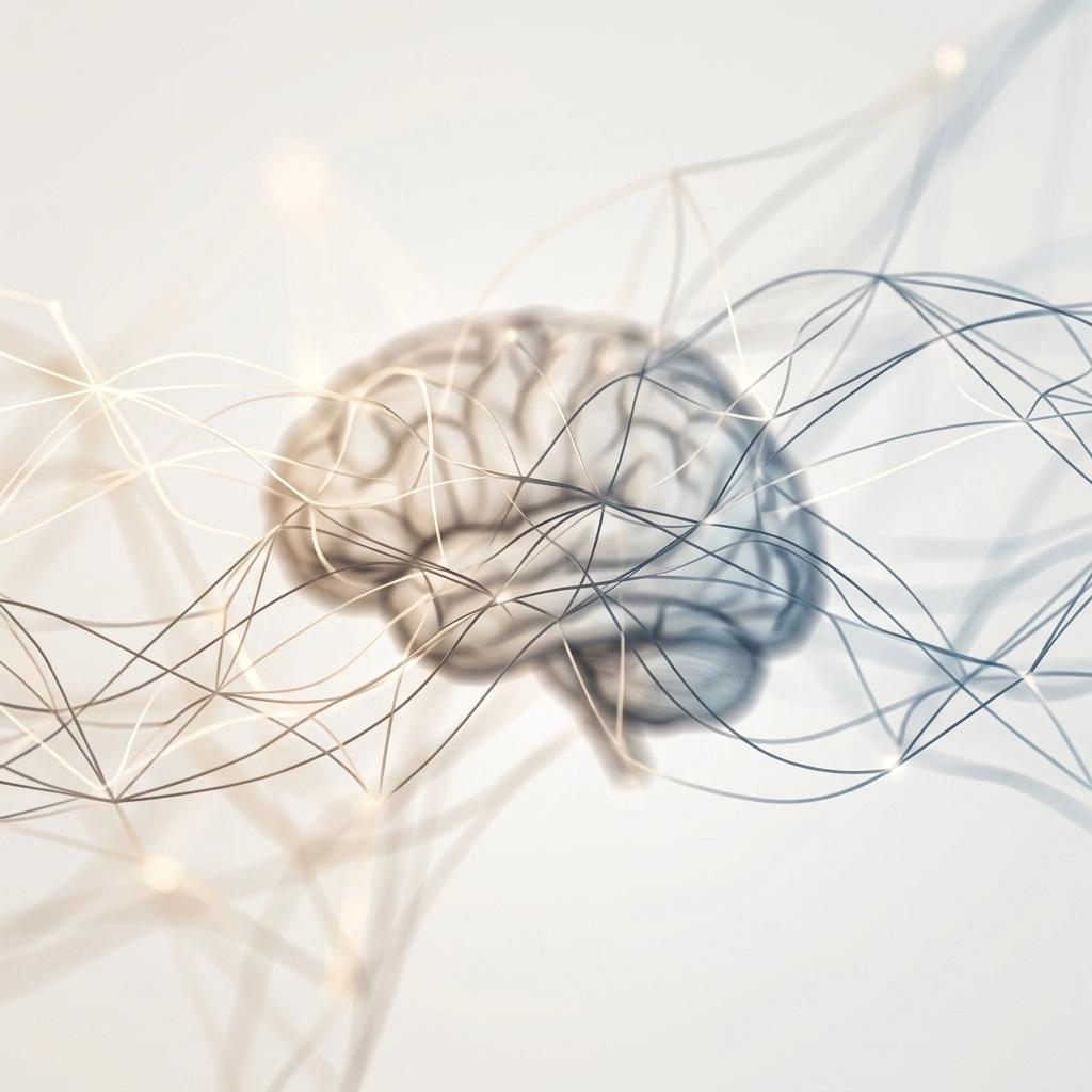 Abstract AI neural network