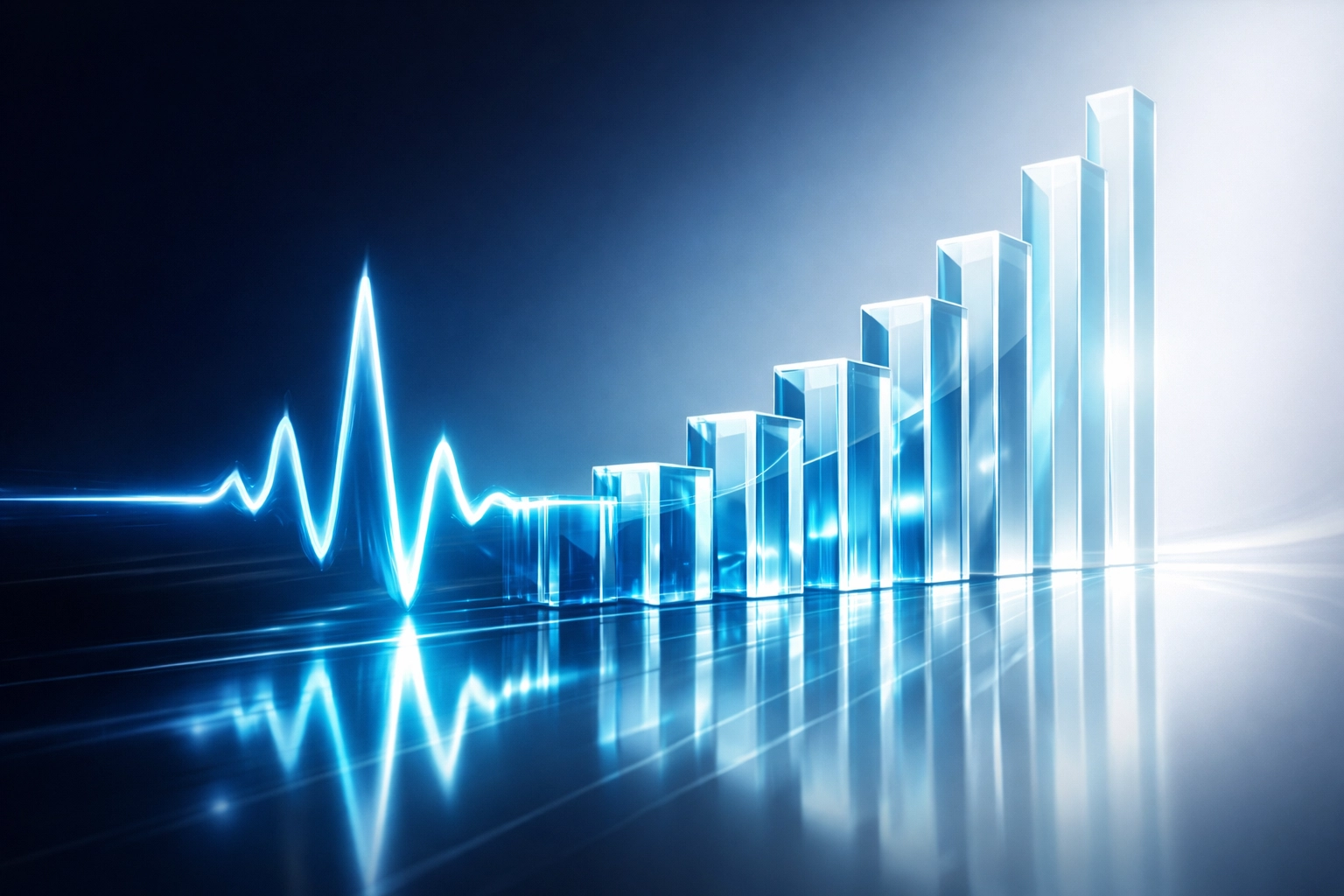 Rhythmic pulse wave illustrating high review velocity as a key ranking factor for local SEO dominance.