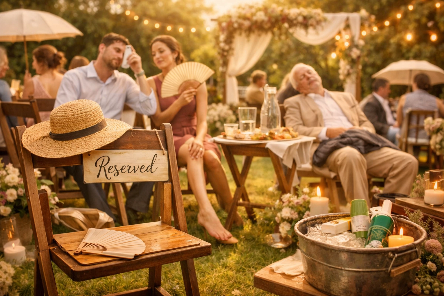 [HERO] 7 Outdoor Wedding Guest Comfort Mistakes (and How to Fix Them)