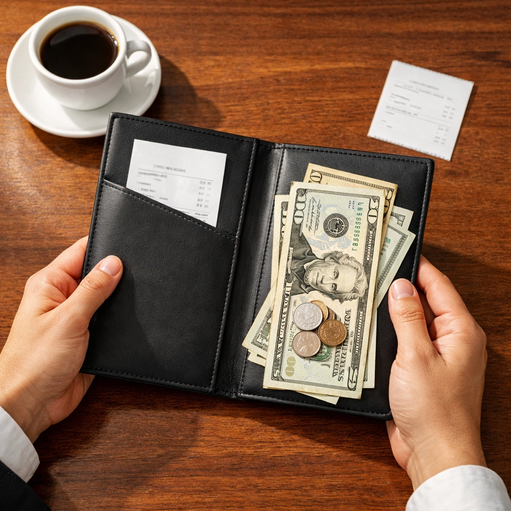 Restaurant server receiving cash tips eligible for 2026 tax deduction