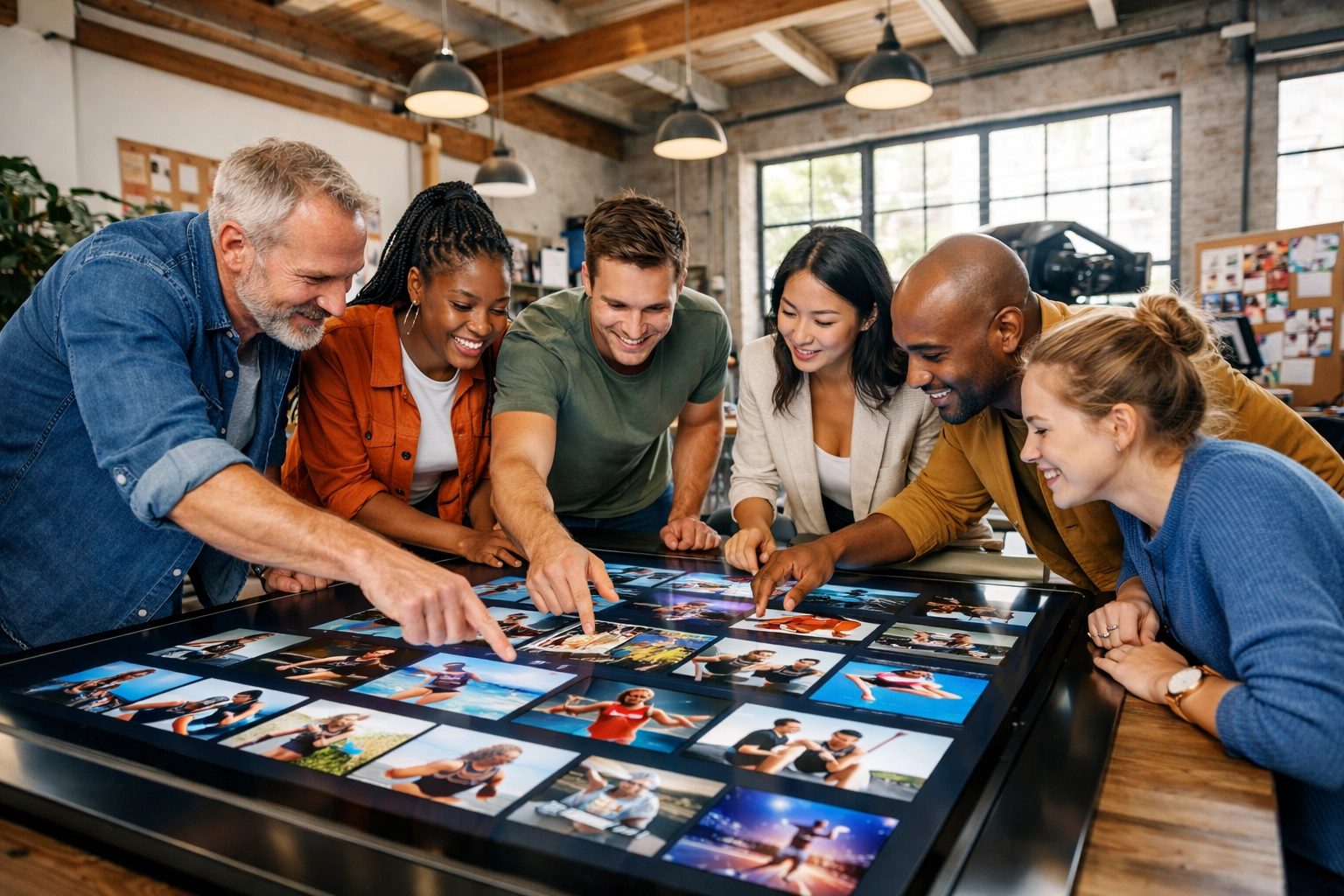 Marketing team collaborating on digital media asset management and content governance at Dakdan Worldwide.