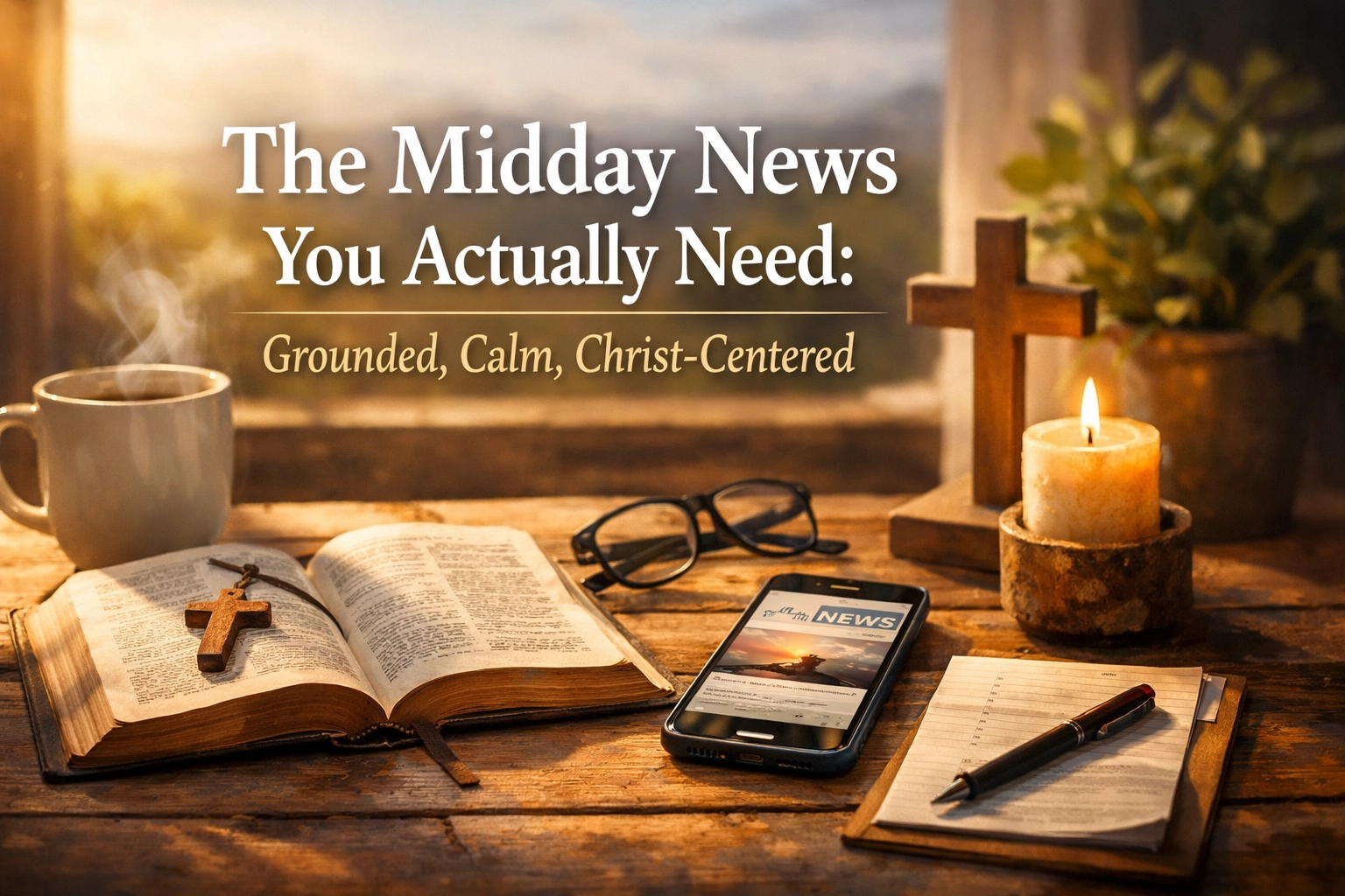 [HERO] The Midday News You Actually Need: Grounded, Calm, Christ-Centered