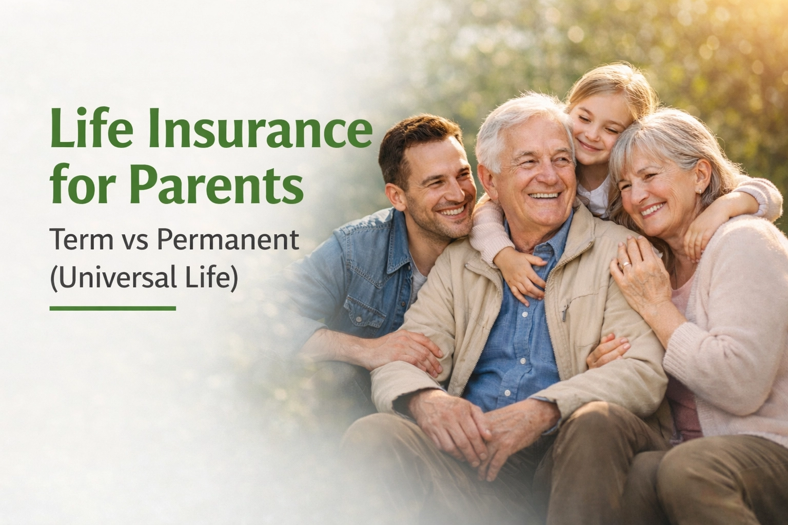 Lead image: Term vs Permanent (Universal Life) for parents — Dupe Akinola