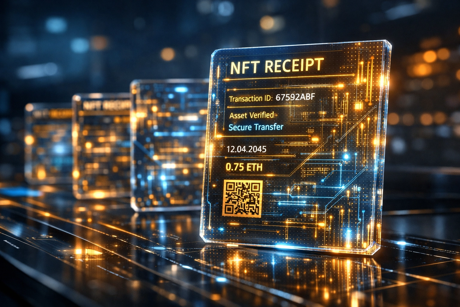 Secure digital NFT receipts for merchant accounting and transparent, on-chain payment processing on Larecoin.ai.