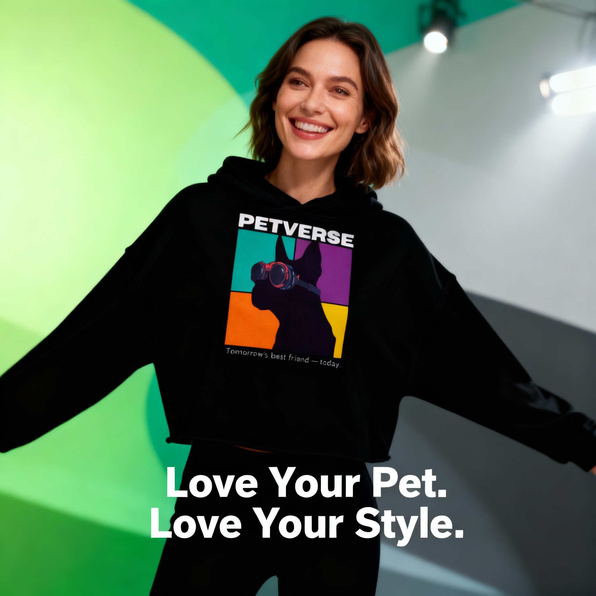 PETVERSE Pop-Art Dog Hoodie