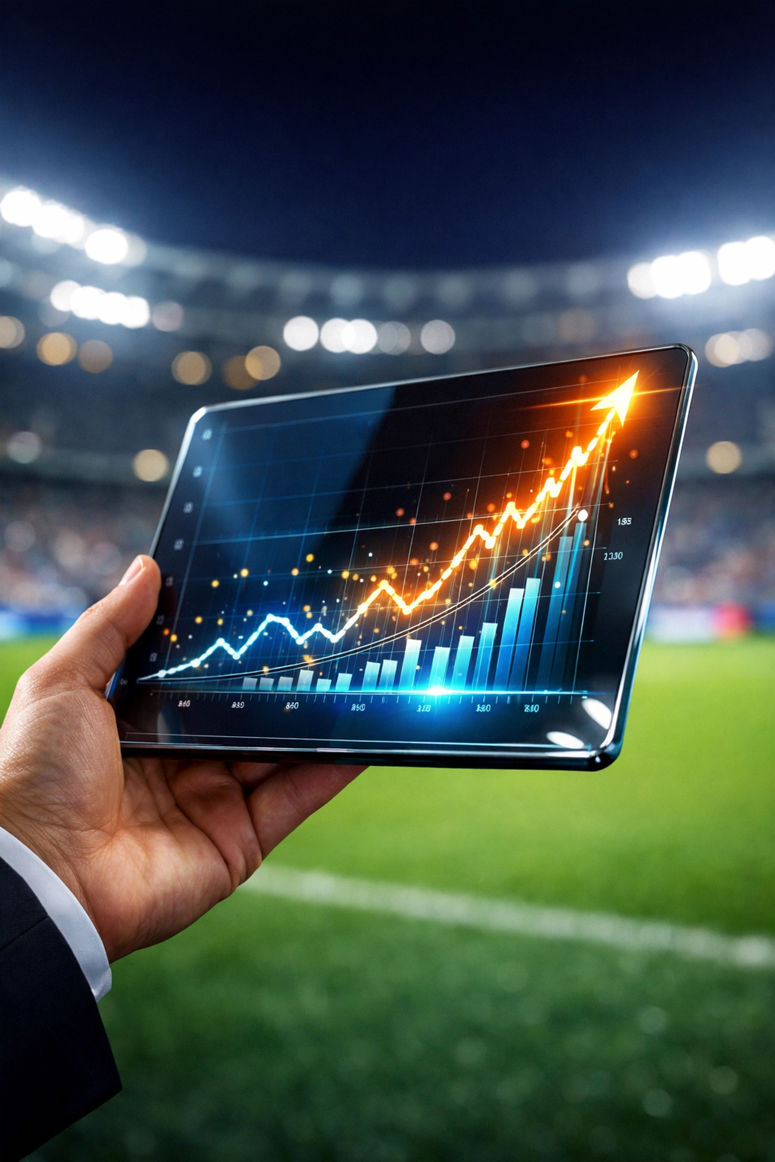 High-performance data analytics showing viral engagement and marketing reach during the Super Bowl Blitz.