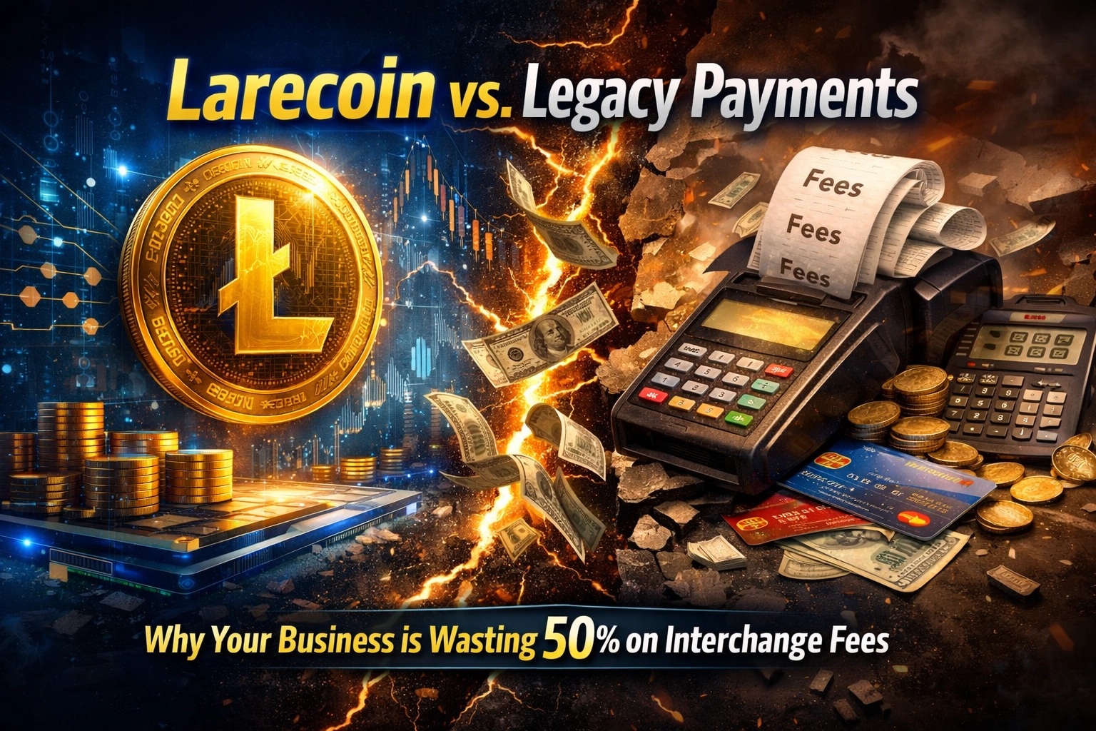 [HERO] Larecoin vs. Legacy Payments: Why Your Business is Wasting 50% on Interchange Fees