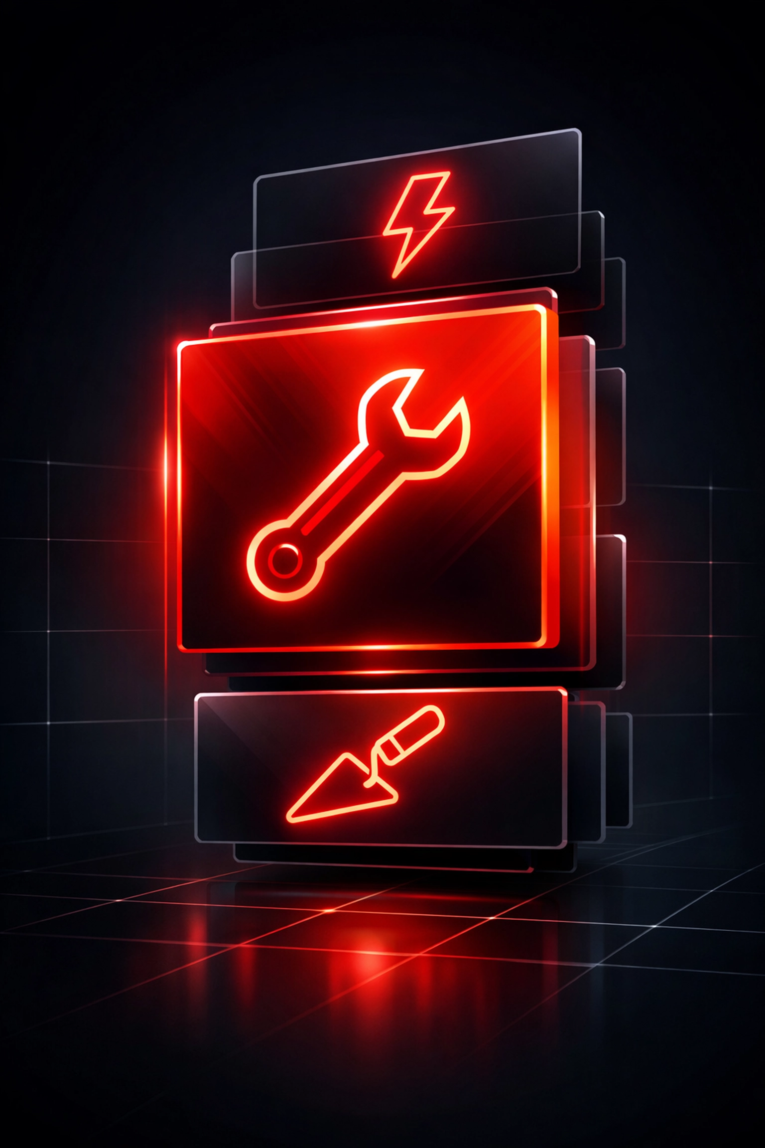 Graphic showing individual service pages for tradespeople to improve local SEO and search visibility.