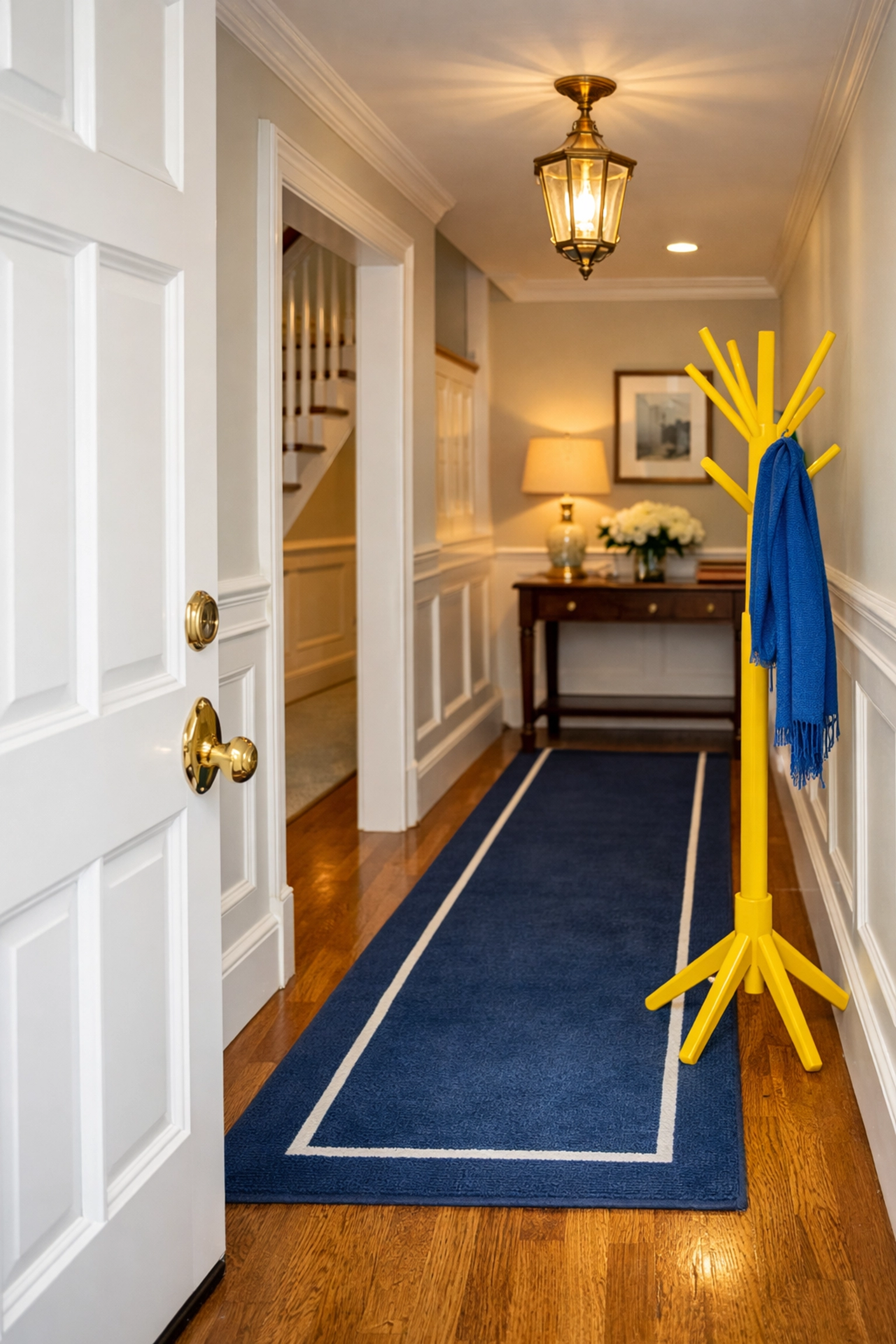 Clean entryway of a Massachusetts home showing the quality of house cleaning Reading MA missions.