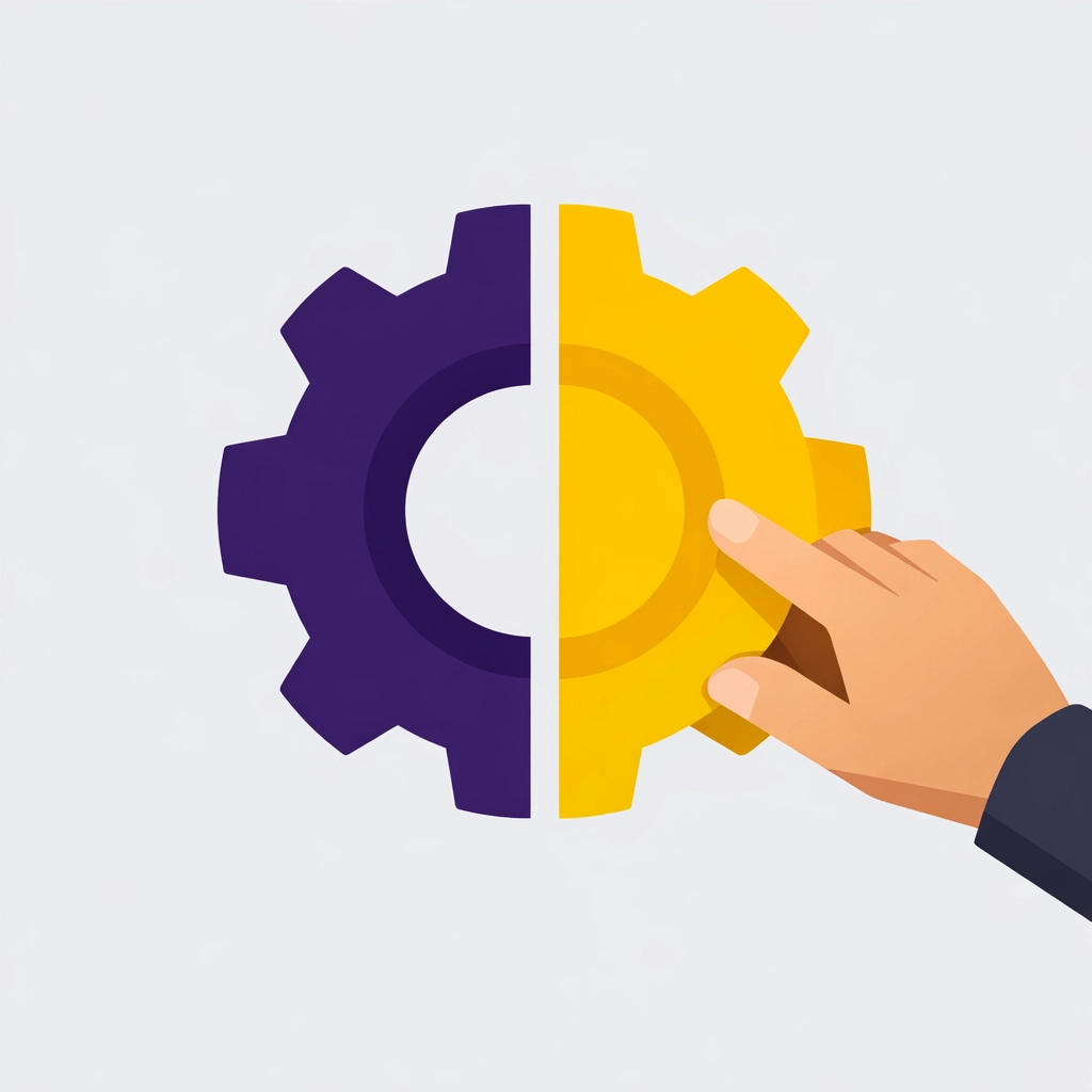 Symbolische Darstellung der 50% Fördermittel für KMU bei der WordPress-Automatisierung und Prozessoptimierung.