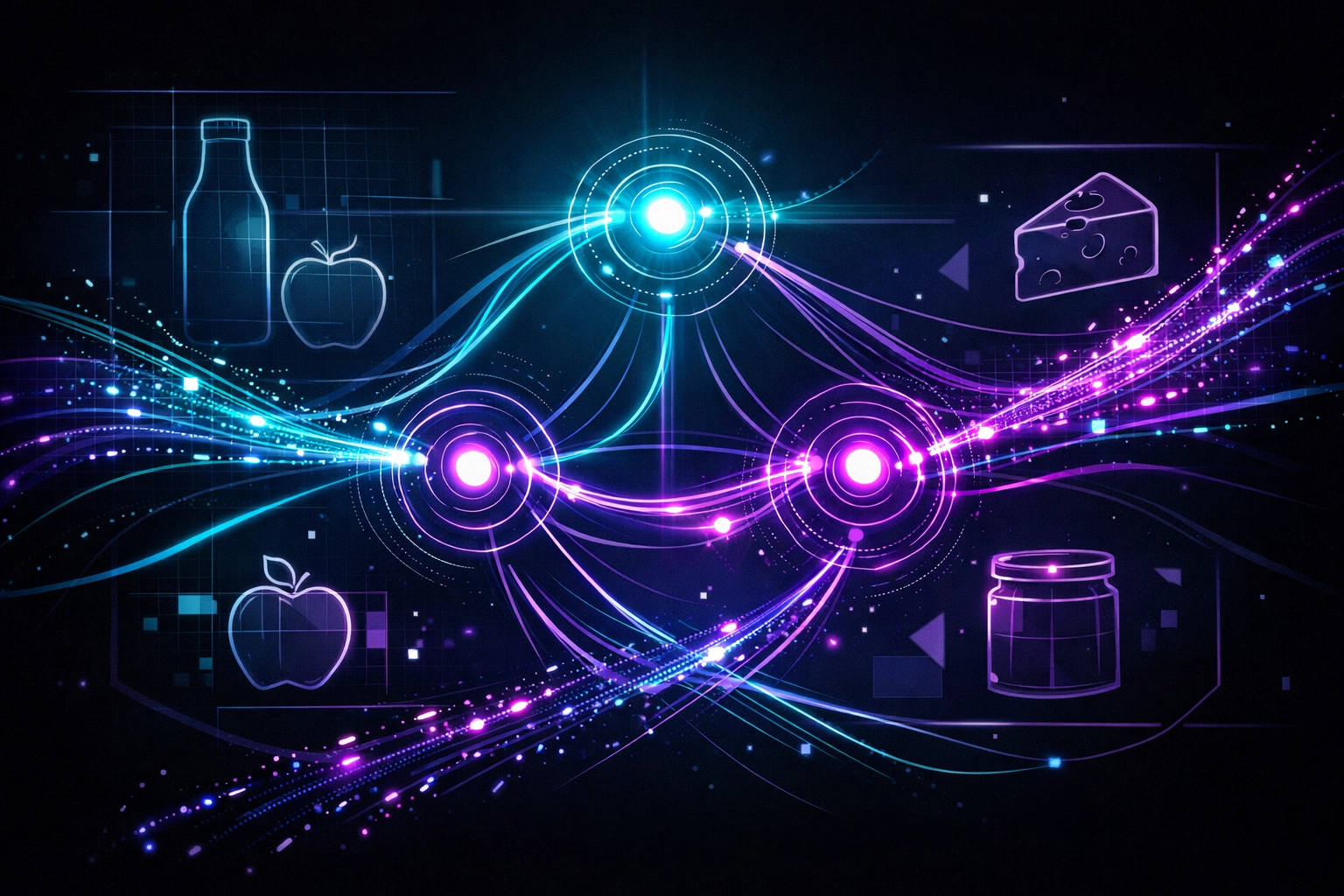 AI-powered camera system tracking inventory in smart vending fridge