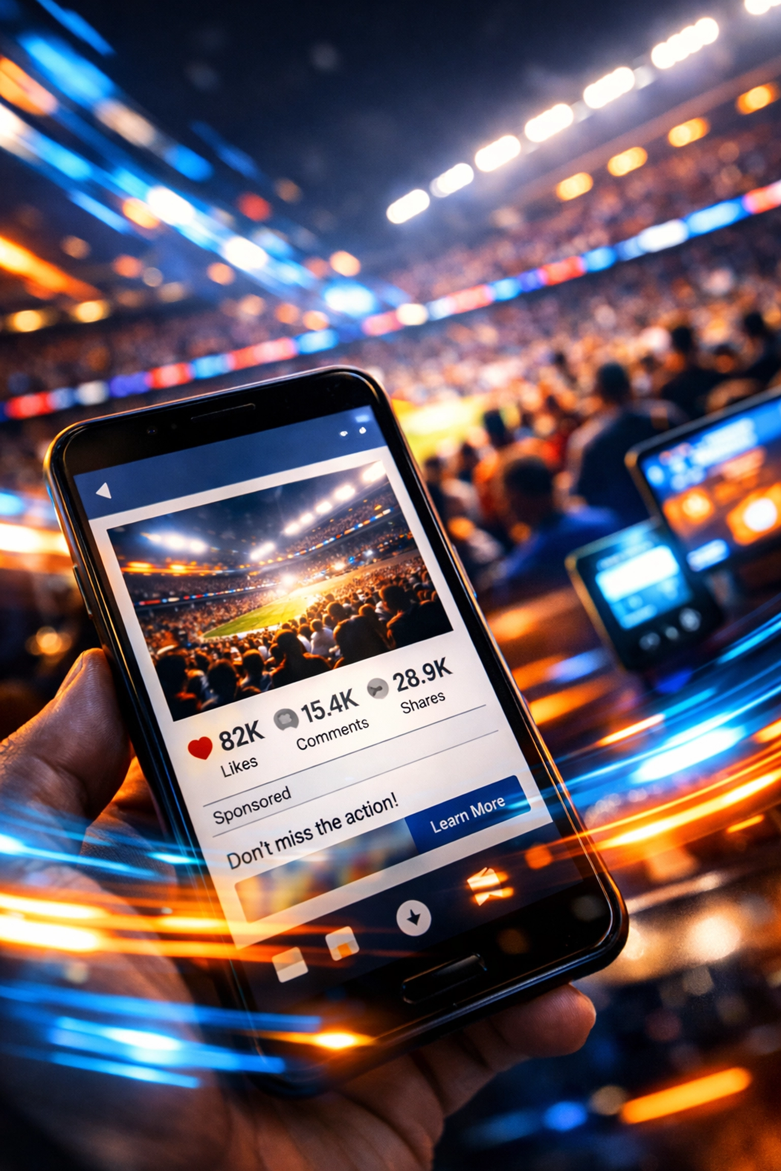 Social media engagement metrics showing NIL digital network reach across sports platforms