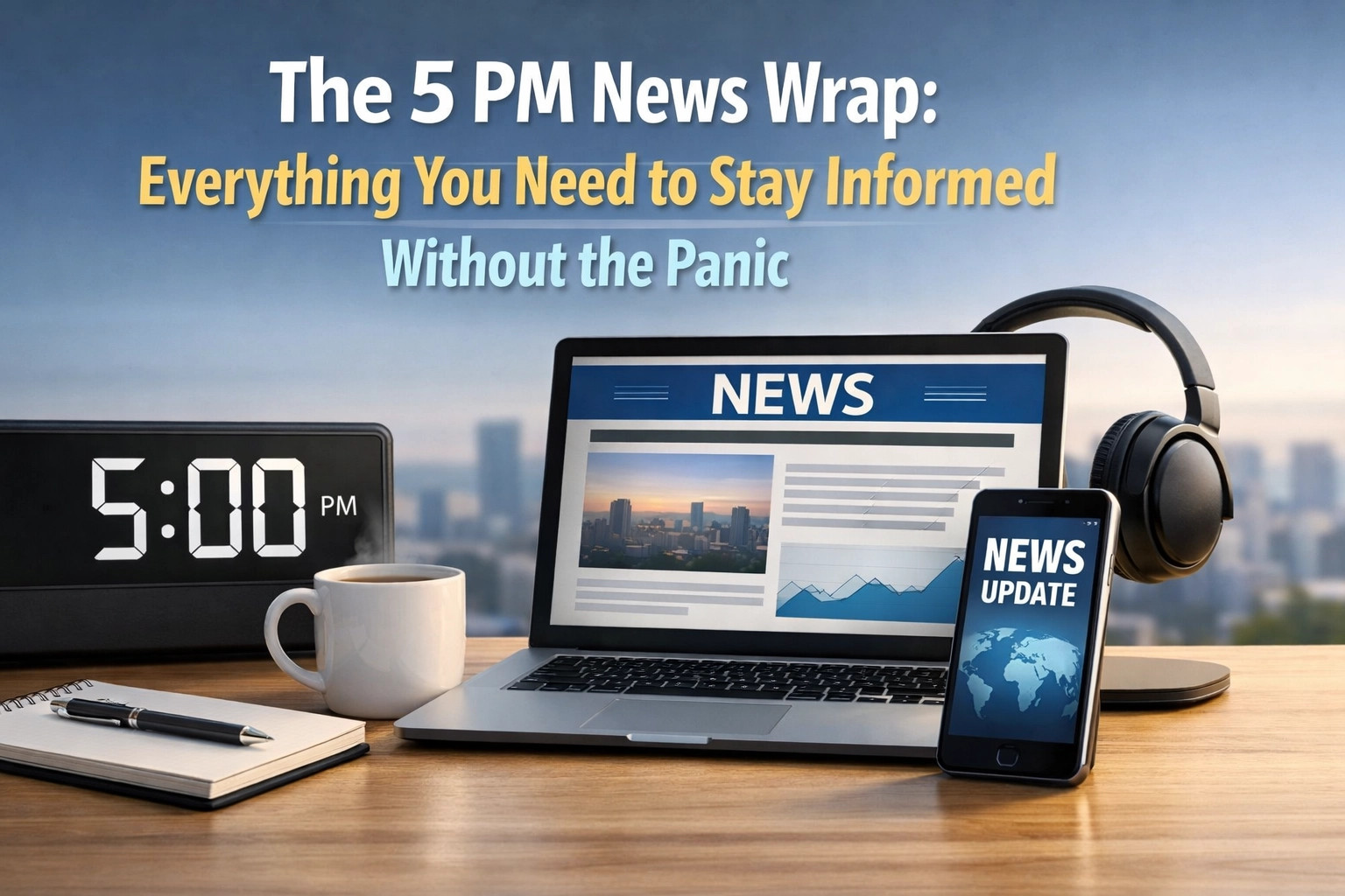 [HERO] The 5 PM News Wrap: Everything You Need to Stay Informed Without the Panic