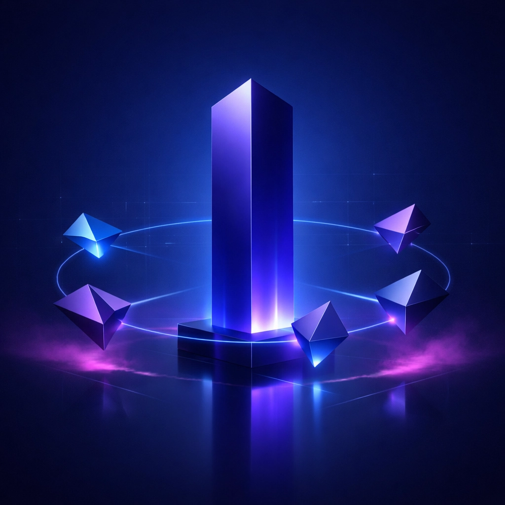 Visual representation of a content cluster with a central pillar page and supporting SEO topics.