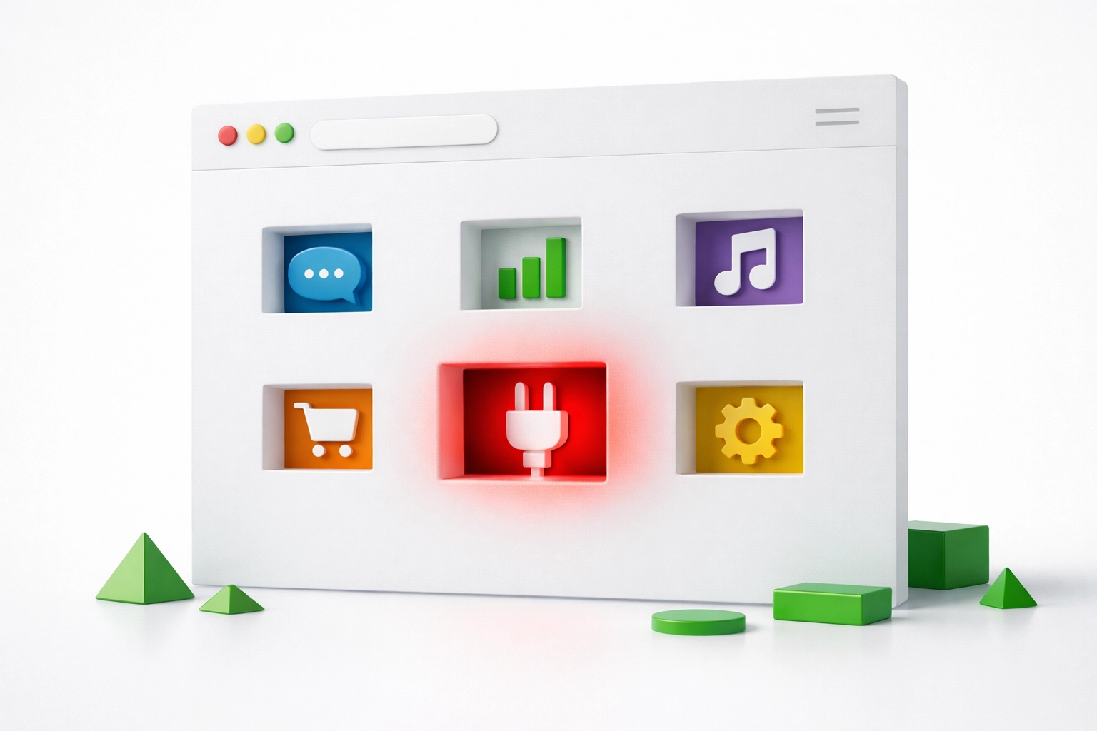 Website plugins interface showing security vulnerabilities in small business website design