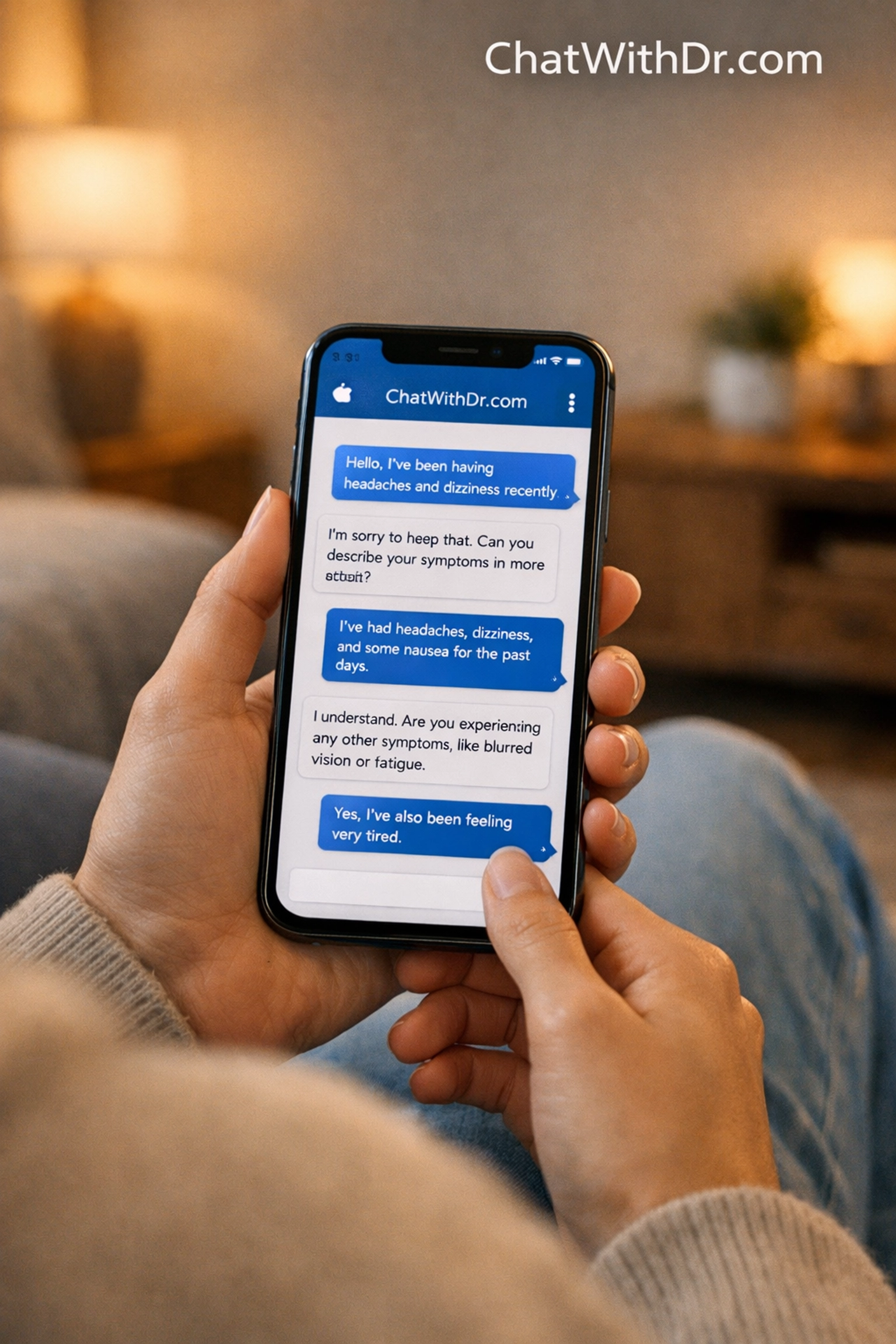 Secure text-based medical consultation for private sexual health care from the comfort of home.