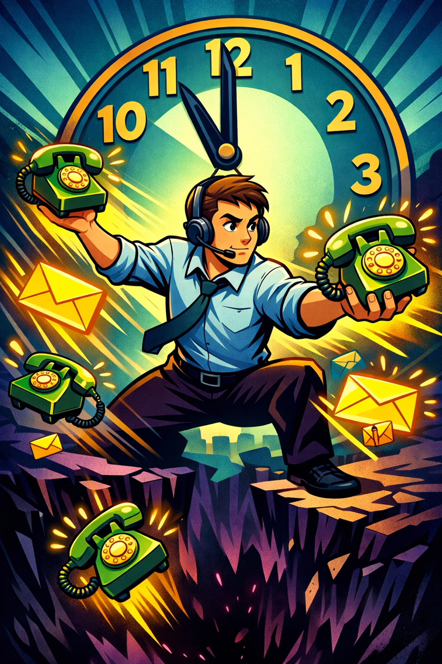 Professional enquiry response illustration showing fast lead handling to prevent missed business calls.