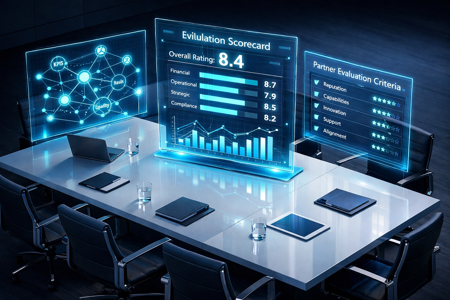 ServiceNow implementation partner evaluation framework with scorecards and comparison metrics