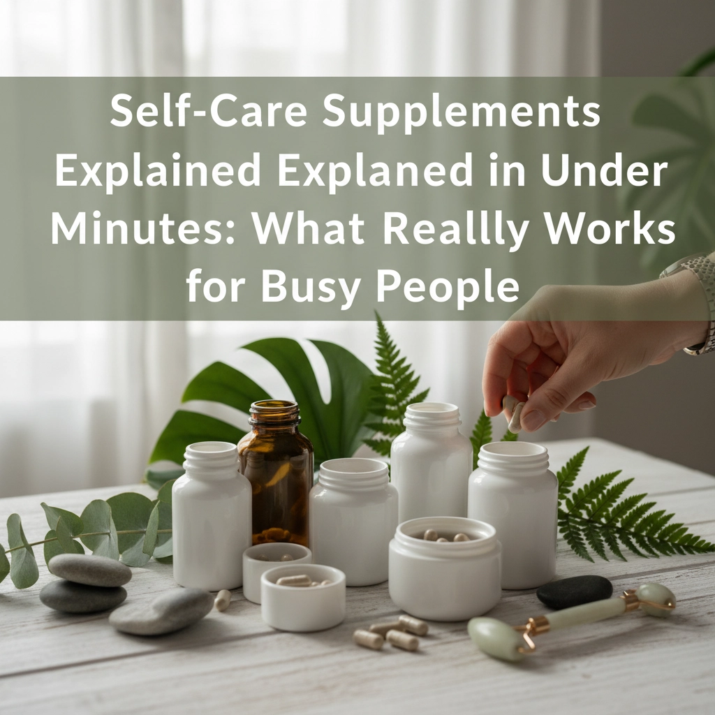 Self-Care Supplements Explained in Under 3 Minutes: What Really Works for Busy People