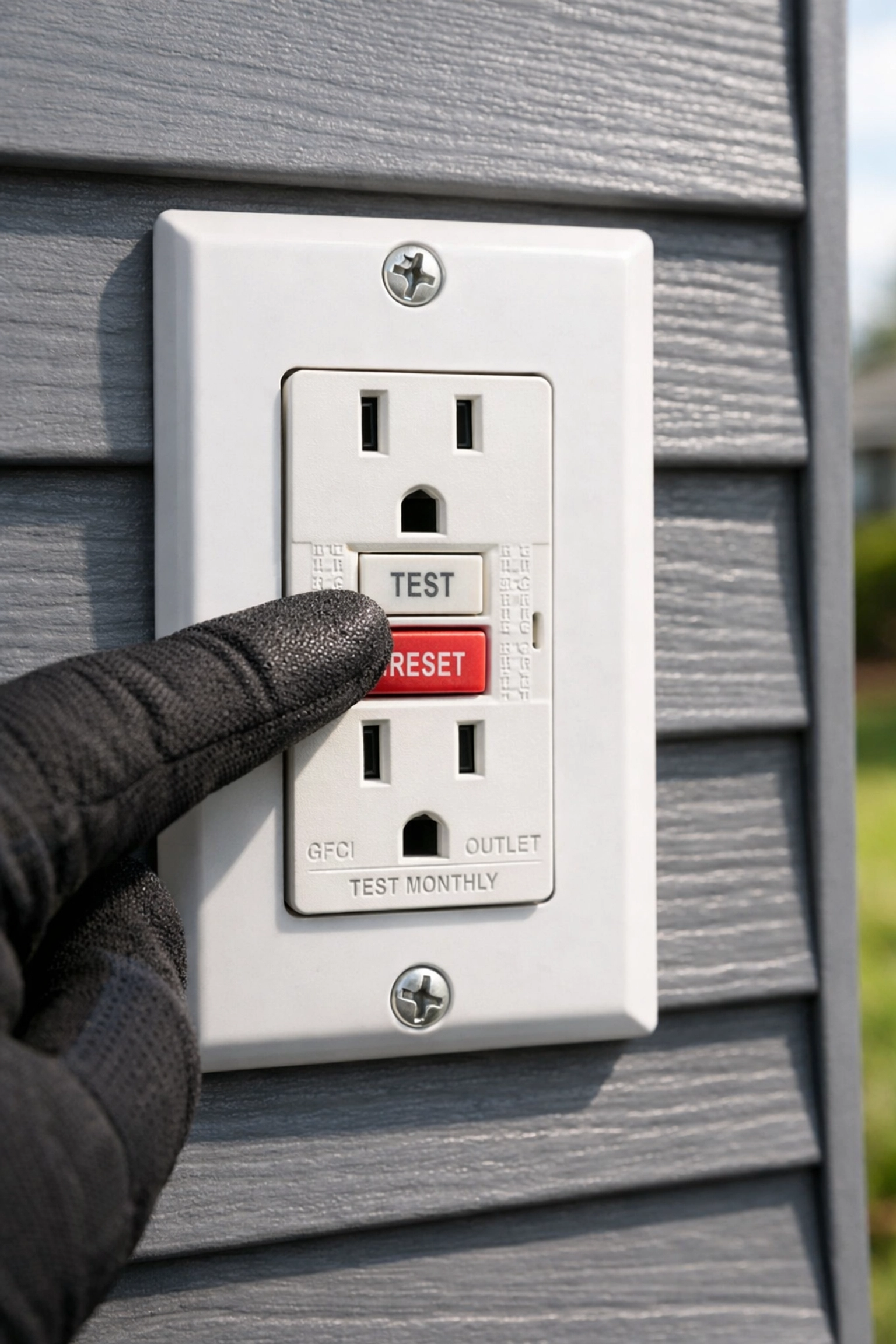 Testing GFCI outlet for above ground pool electrical safety