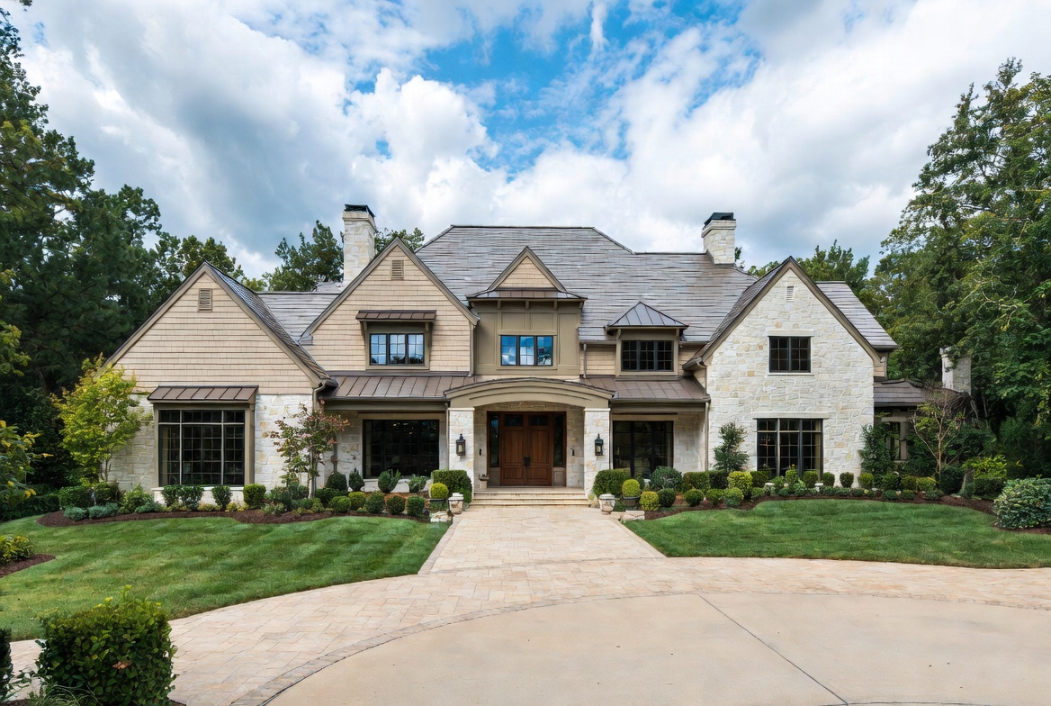 Two-story luxury residential home