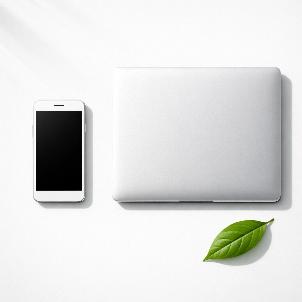 Smartphone and laptop illustrating a mobile-friendly website audit for local businesses.