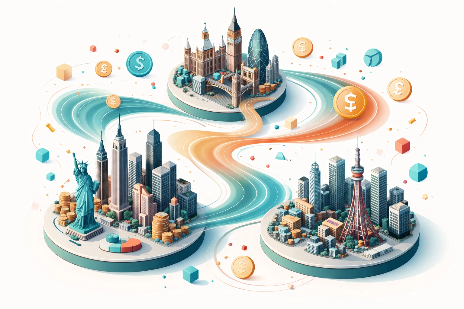 Global financial network connecting major cities highlights diversified macro hedge fund strategies for 2026 investors.