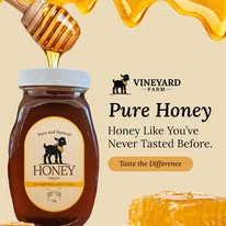 Vineyard Farm pure, natural honey