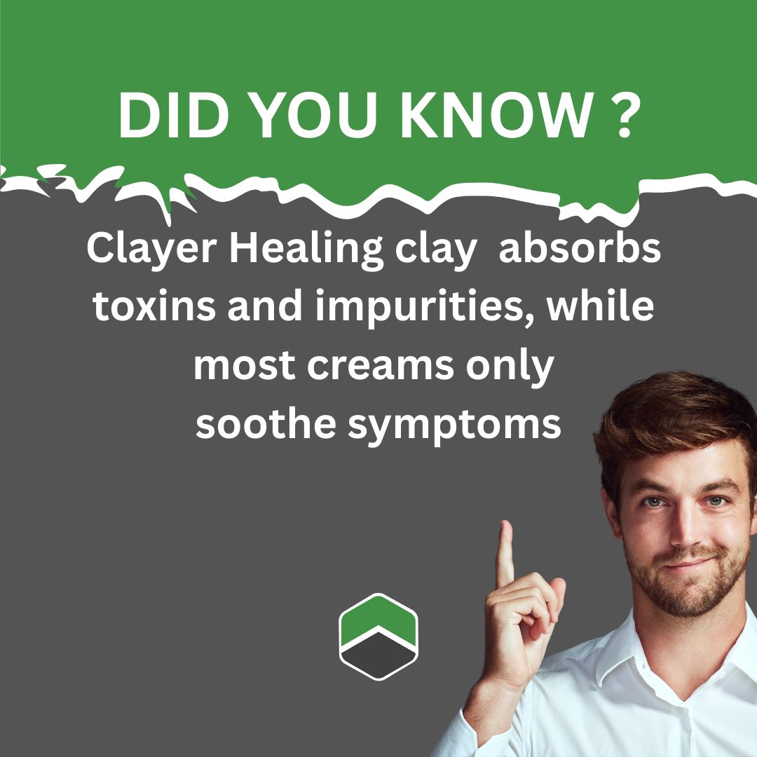 Clayer Healing Clay Advantage Graphic