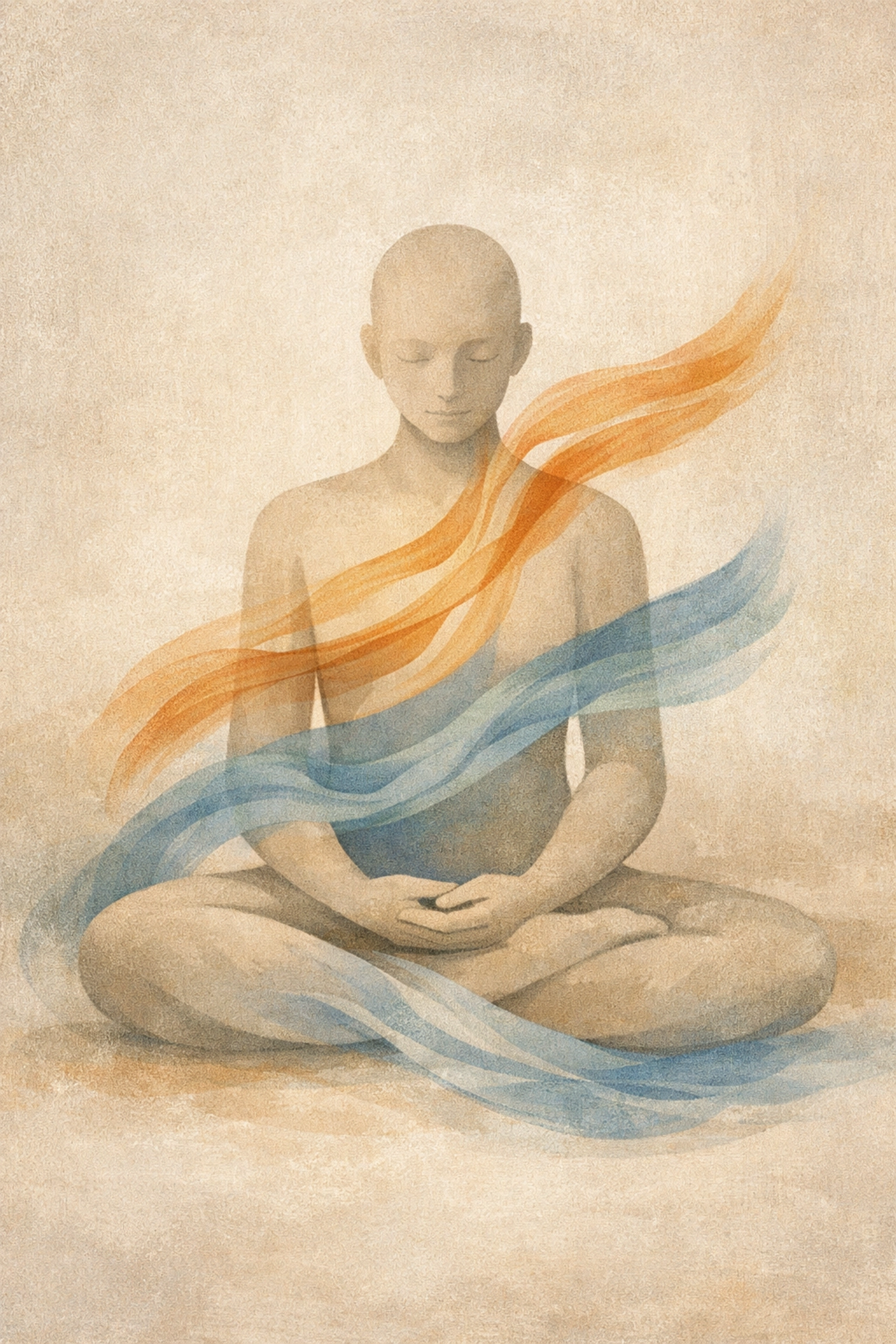 Person in meditation showing vagus nerve activation for mental health and stress relief