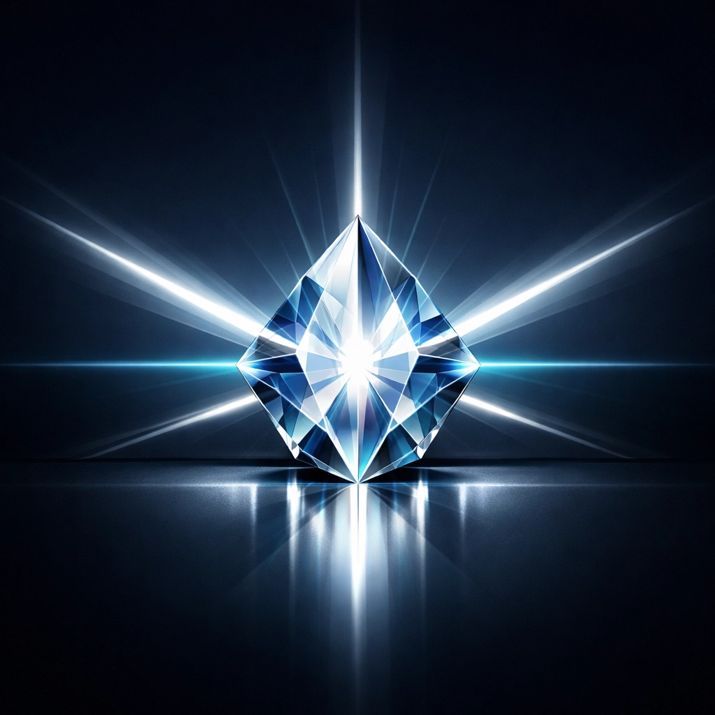 A radiant prism symbolizing a core Meta Ads strategy for high-ROI results and modern digital marketing.