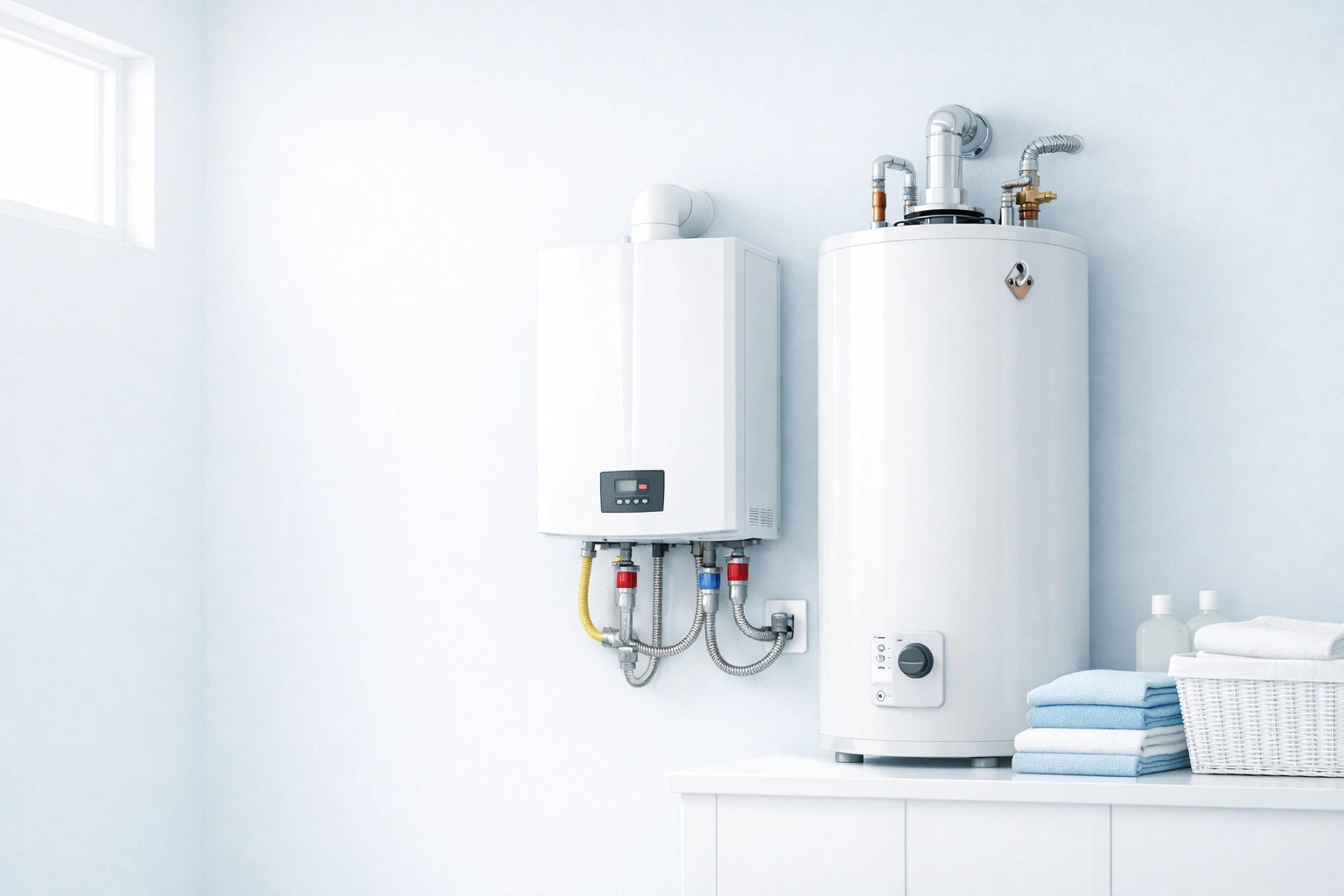 Comparing tankless and traditional tank systems for water heater installation Florida.