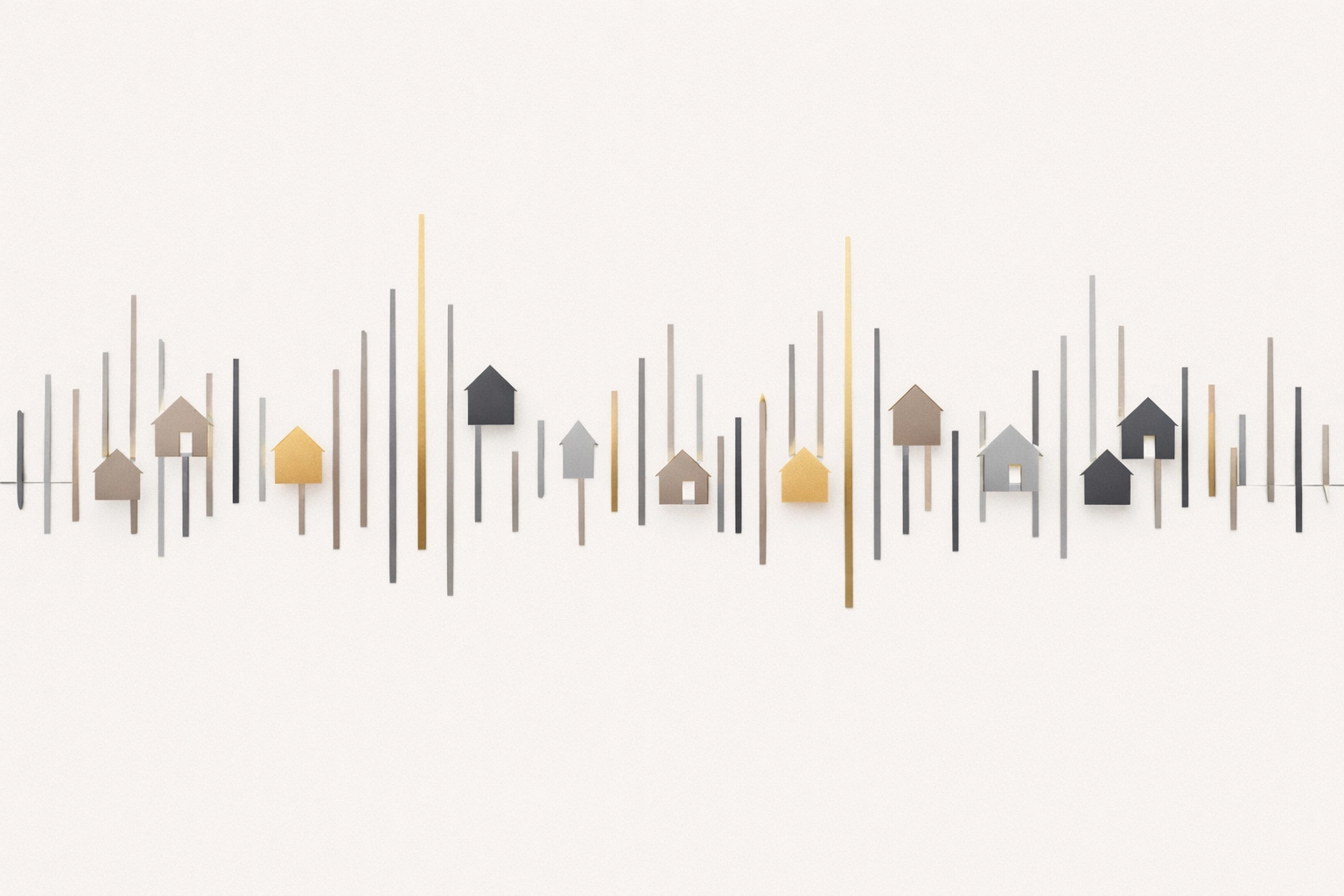 Abstract graphic representing Spokane real estate inventory levels and the pace of local home sales.