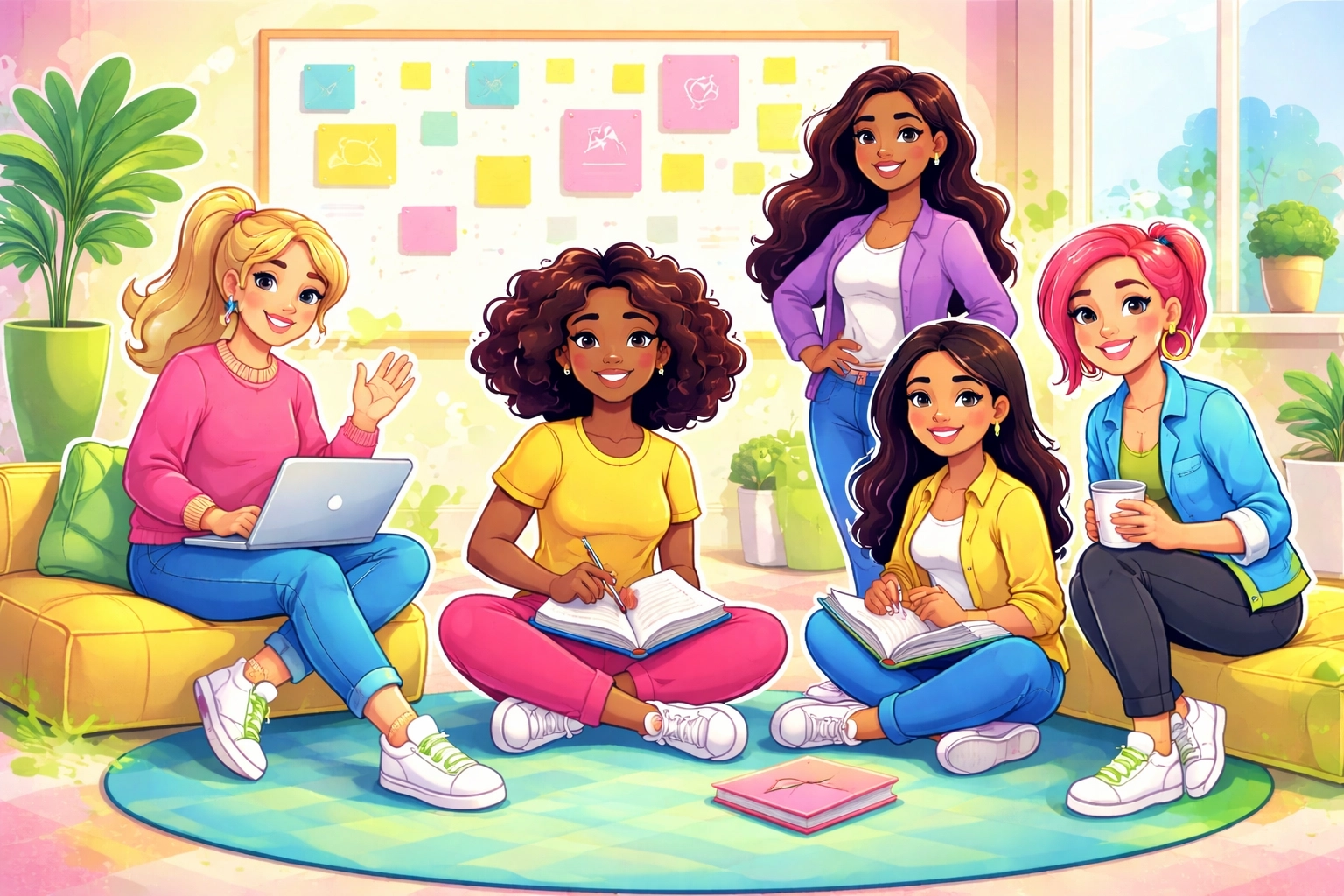 Young women in a Creative Girls, Bold Futures leadership cohort