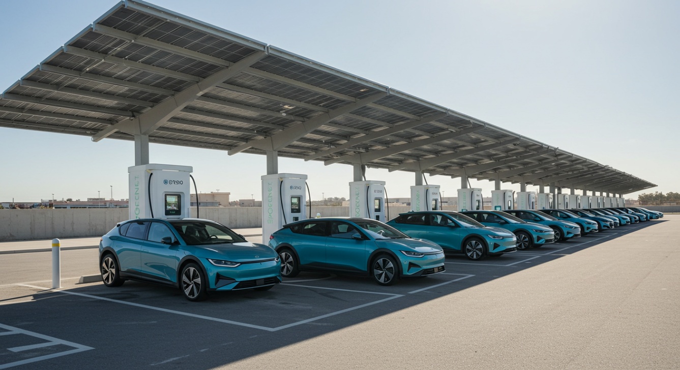 Solar-Powered EV Charging Station