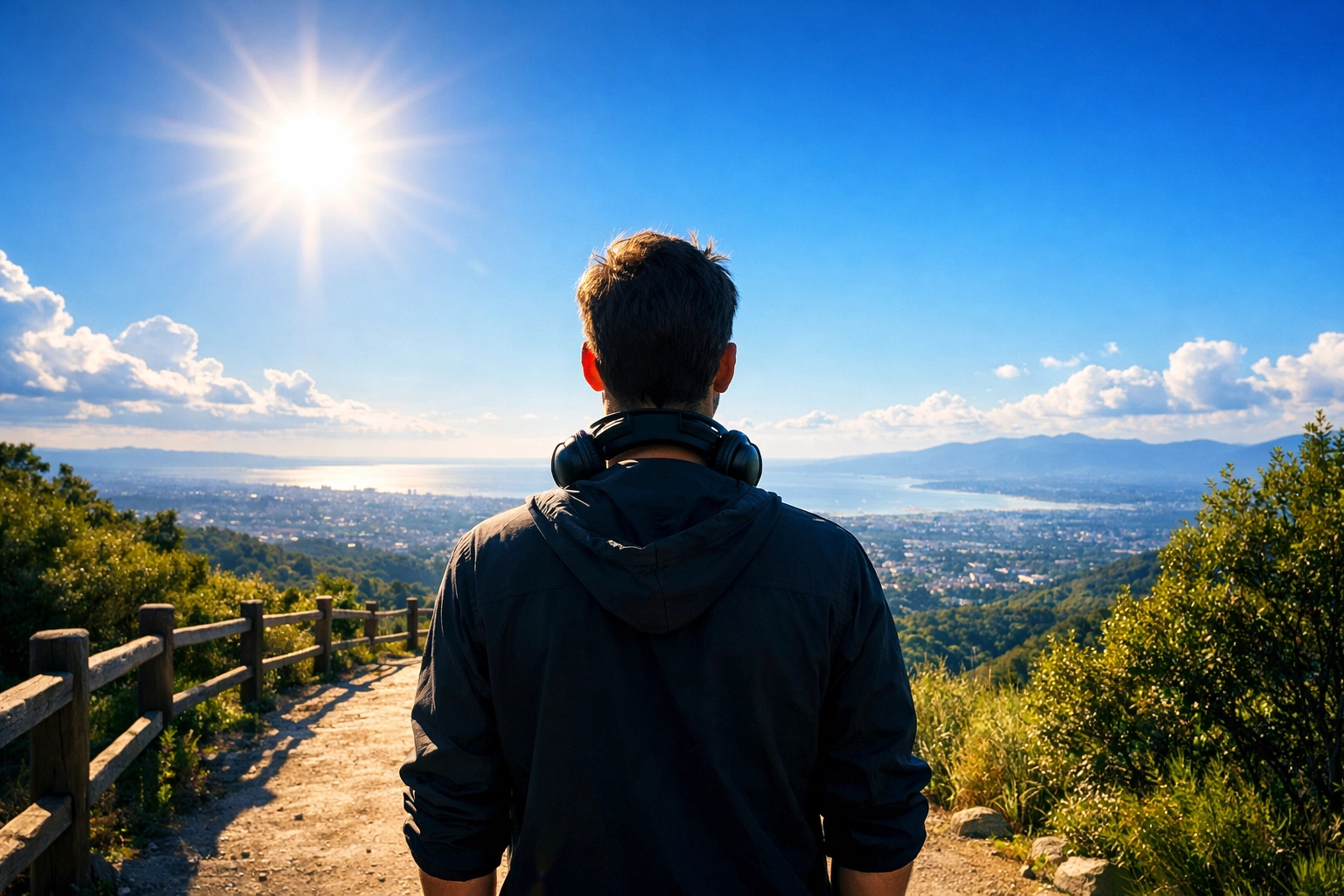 Spiritual journey of faith with a person looking at the horizon. Boundless Online Church, First Assembly Memphis, FA Memphis.