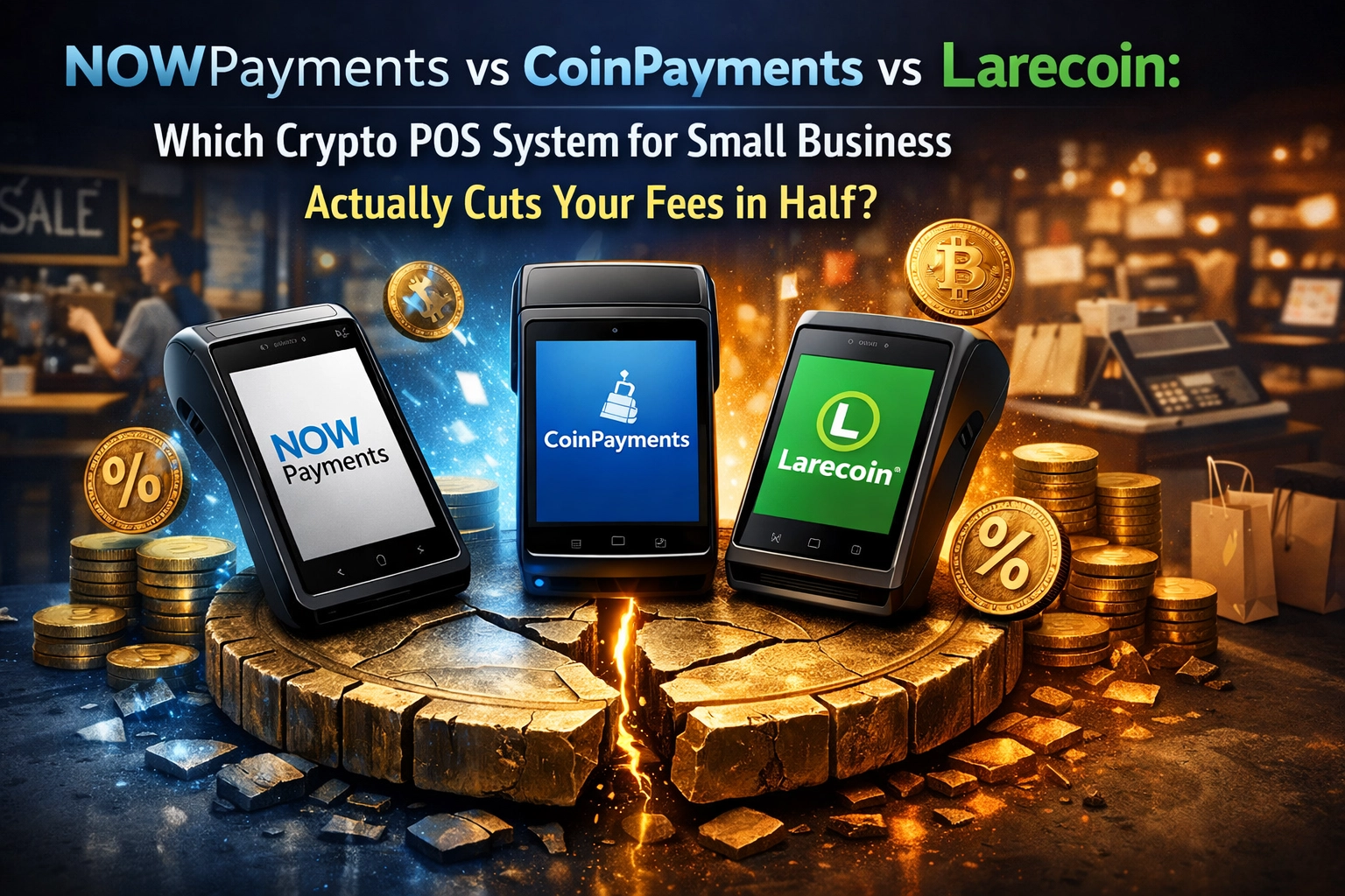 [HERO] NOWPayments vs CoinPayments vs Larecoin: Which Crypto POS System for Small Business Actually Cuts Your Fees in Half?