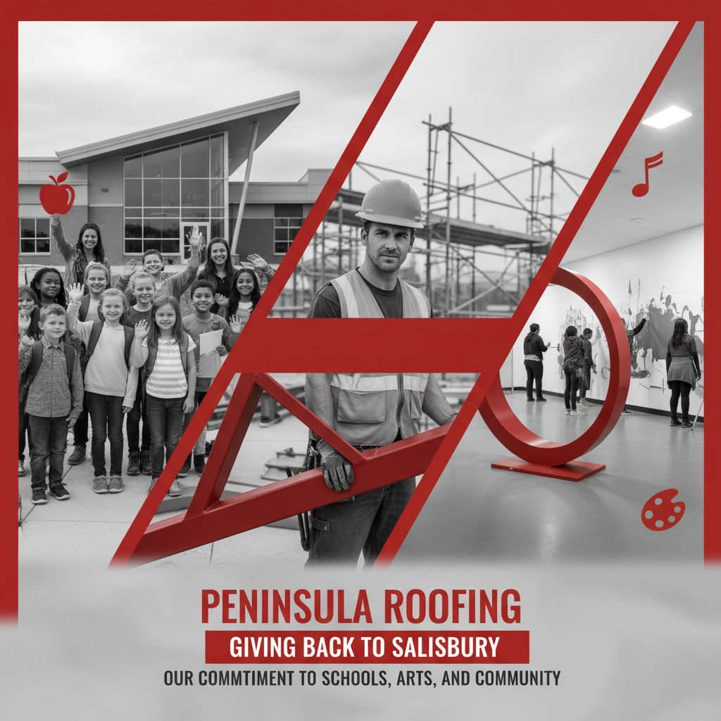 Peninsula Roofing: Giving Back to Salisbury: Our Commitment to Schools, Arts, and Community
