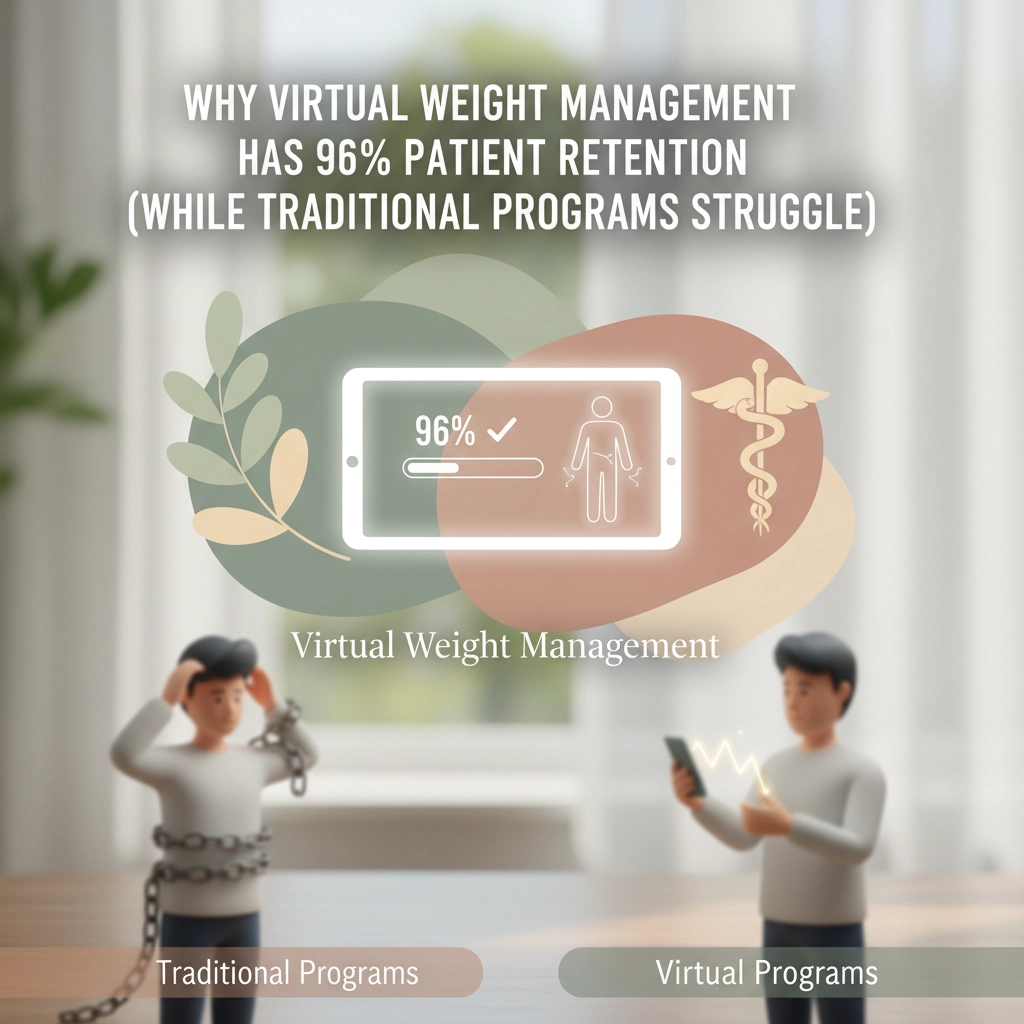 Why Virtual Weight Management Has 96% Patient Retention (While Traditional Programs Struggle)