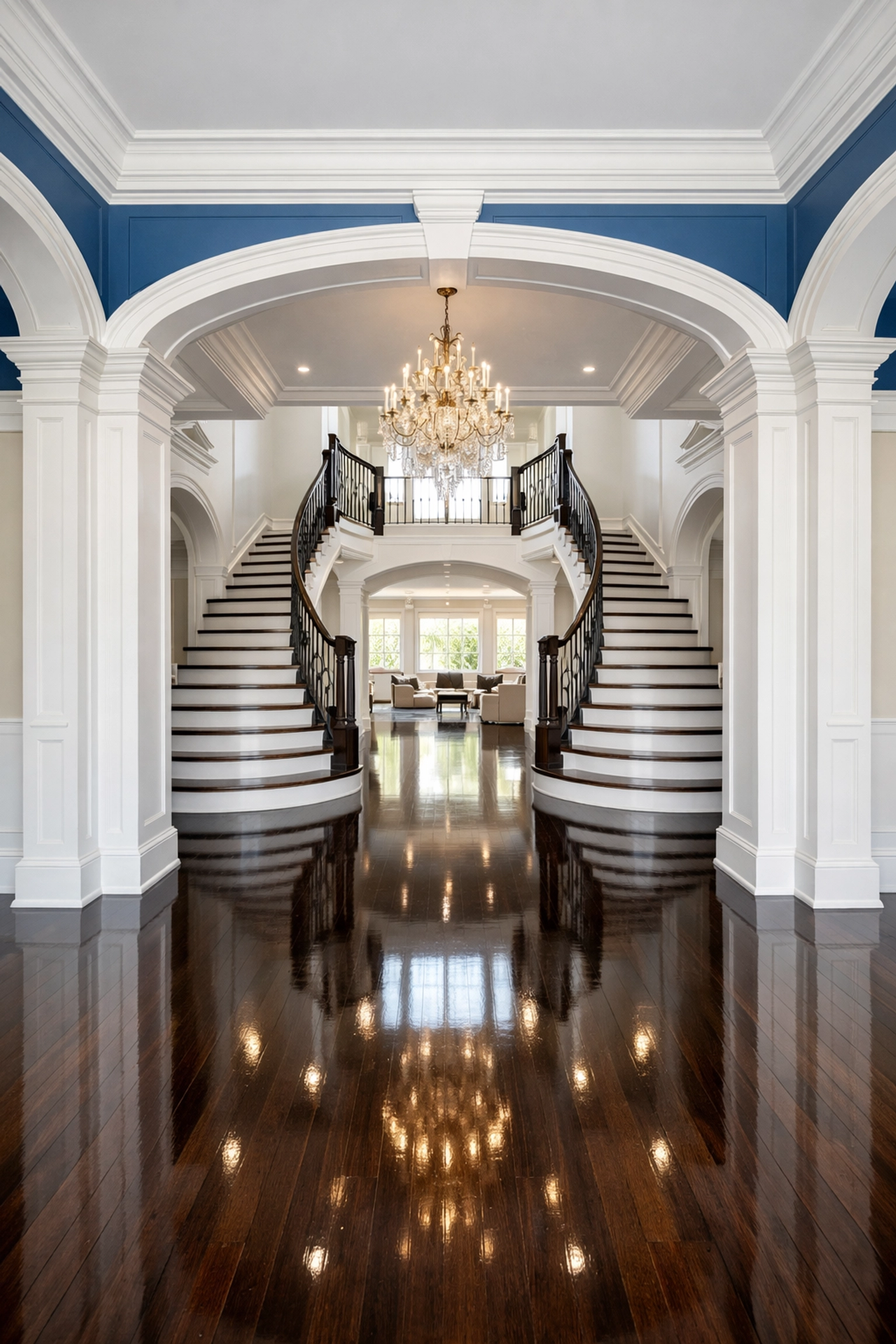 A spotless entryway in a Leominster home after an expert deep cleaning service.