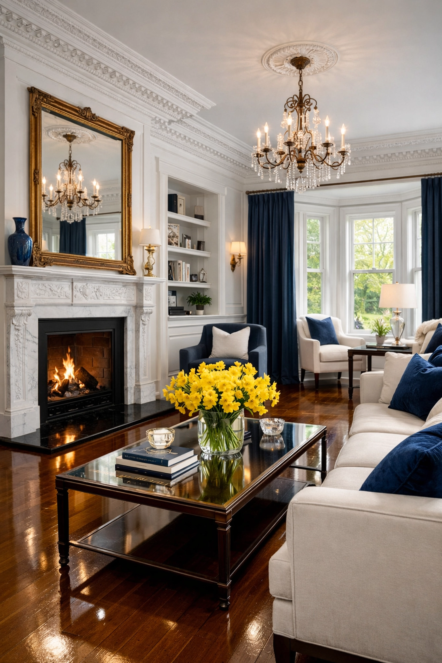 Pristine historic Victorian living room in Worcester following a ninja-level deep cleaning Worcester.