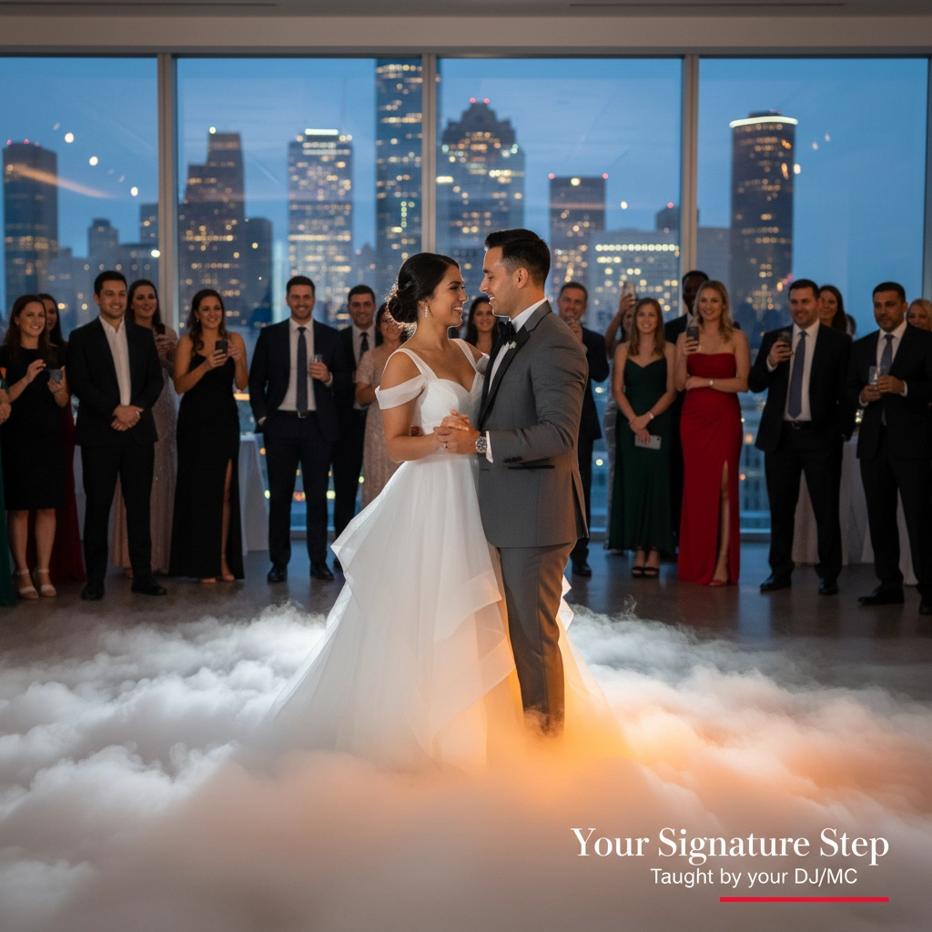 That wow factor Dancing on a Cloud from your wedding DJ in Houston, Texas