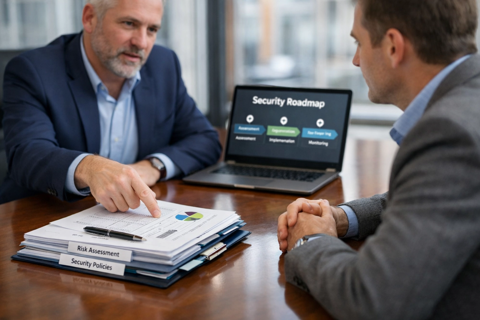A security expert providing corporate security consultancy and ACS roadmap to a property manager in Fitzrovia.