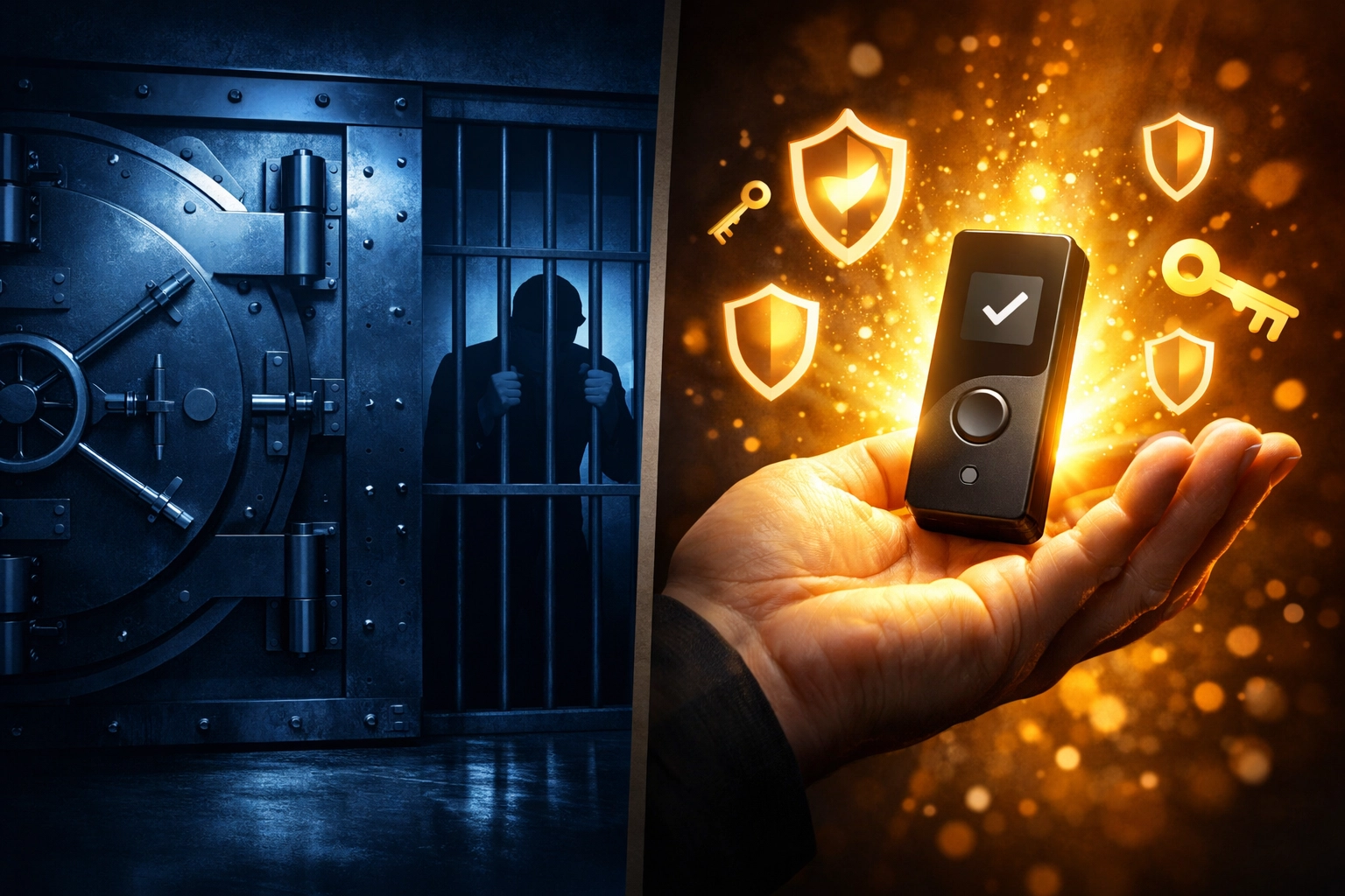 Self-custody wallet security versus frozen merchant funds in traditional payment processors