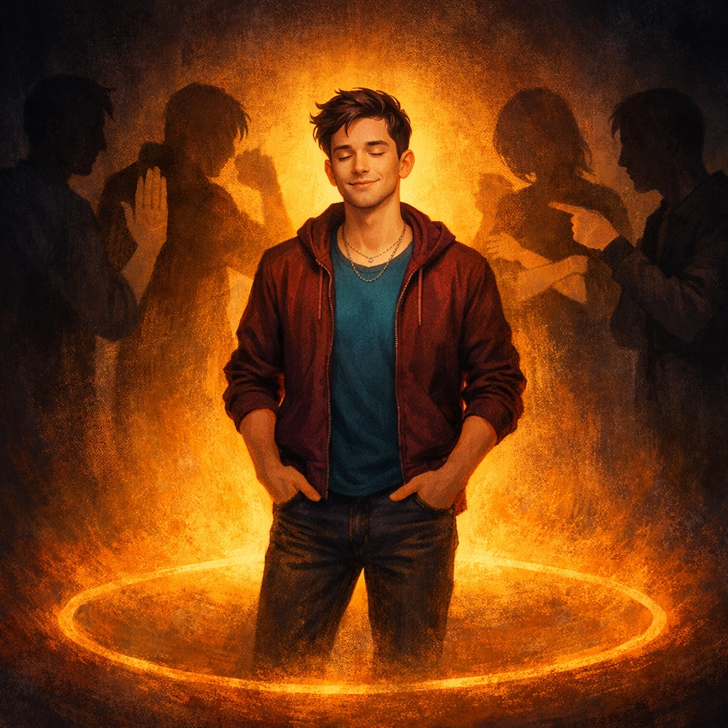 Gay man choosing self-protection and peace over social pressure and rejection